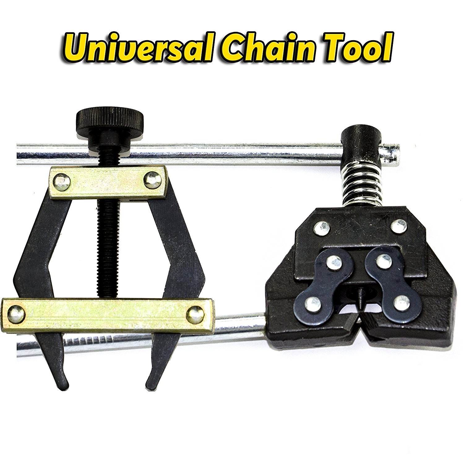 Roller Chain Tools Kit Fit #25#35#41#40#50#60 415H,428H, 520,530 Roller Chain, Holder/Puller+ Breaker/Cutter, Bicycle, Motorcycle