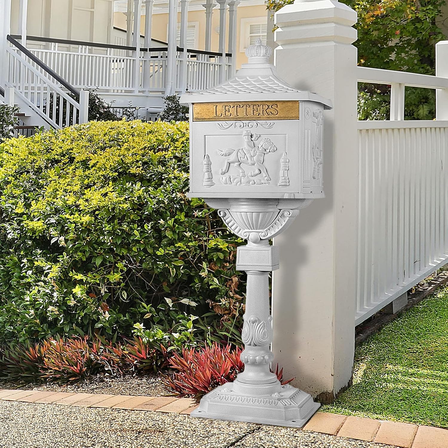 Polar Aurora Mailbox Cast Aluminum Bronze Mail Box Postal Box Security Heavy Duty New
