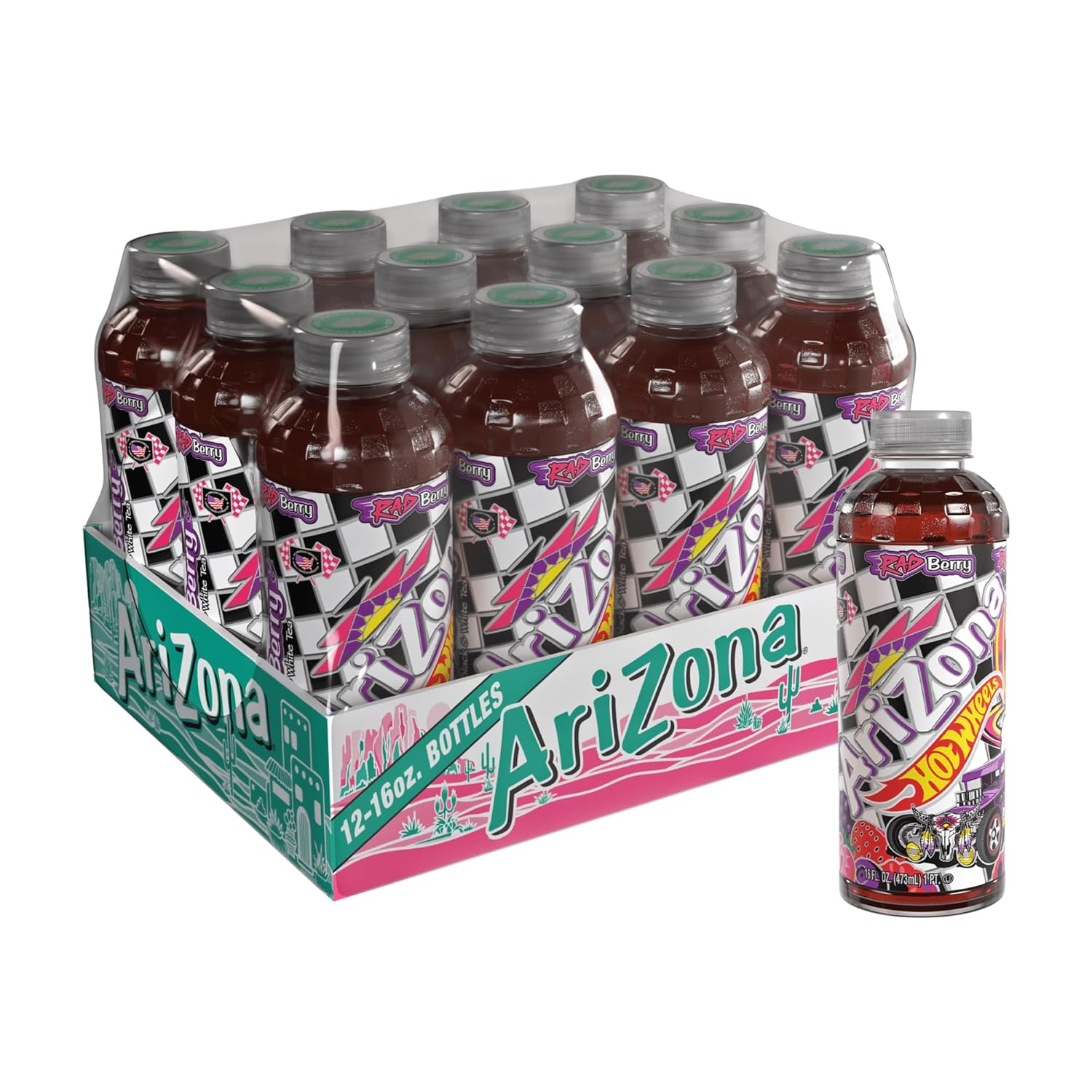 Arizona Green Tea with Ginseng and Honey - 16 Fl Oz (12 Pack)