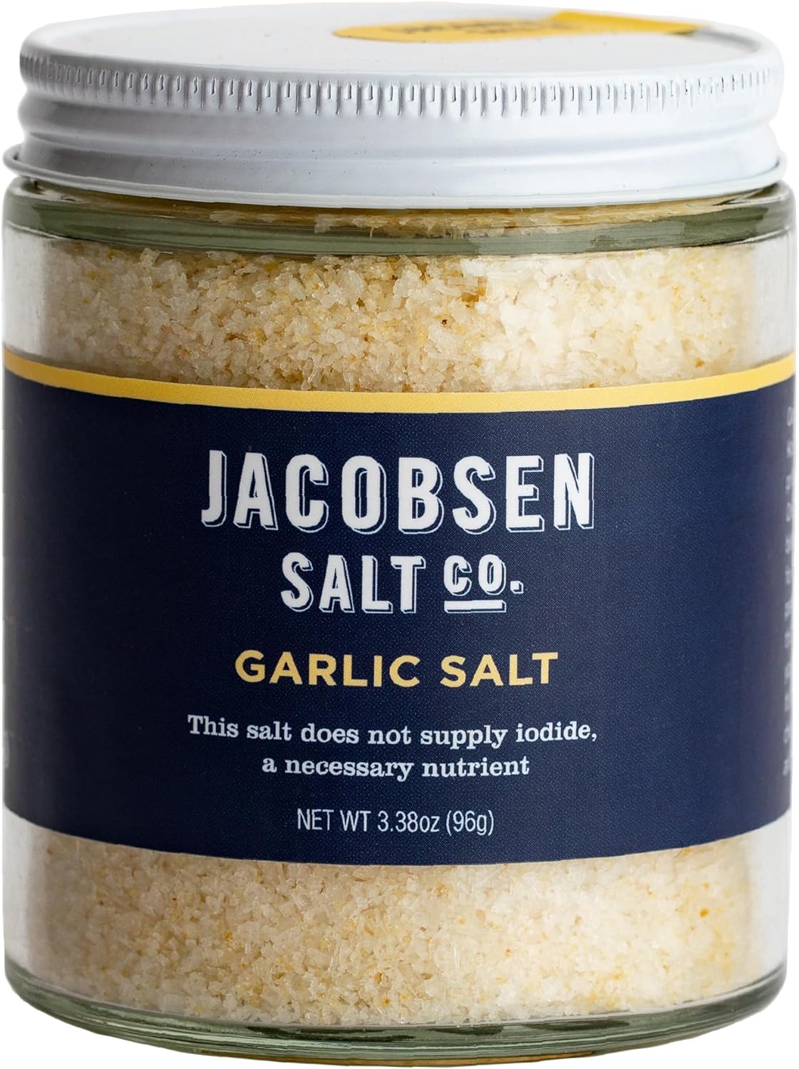 Jacobsen Salt Co. Black Garlic Salt, Kosher, Non-GMO, Umami - 2.5 Oz | Steak Seasoning, Non-Iodized, Made in USA, Sweet Umami Flavored, Kosher Sea Salt, Infused with Garlic