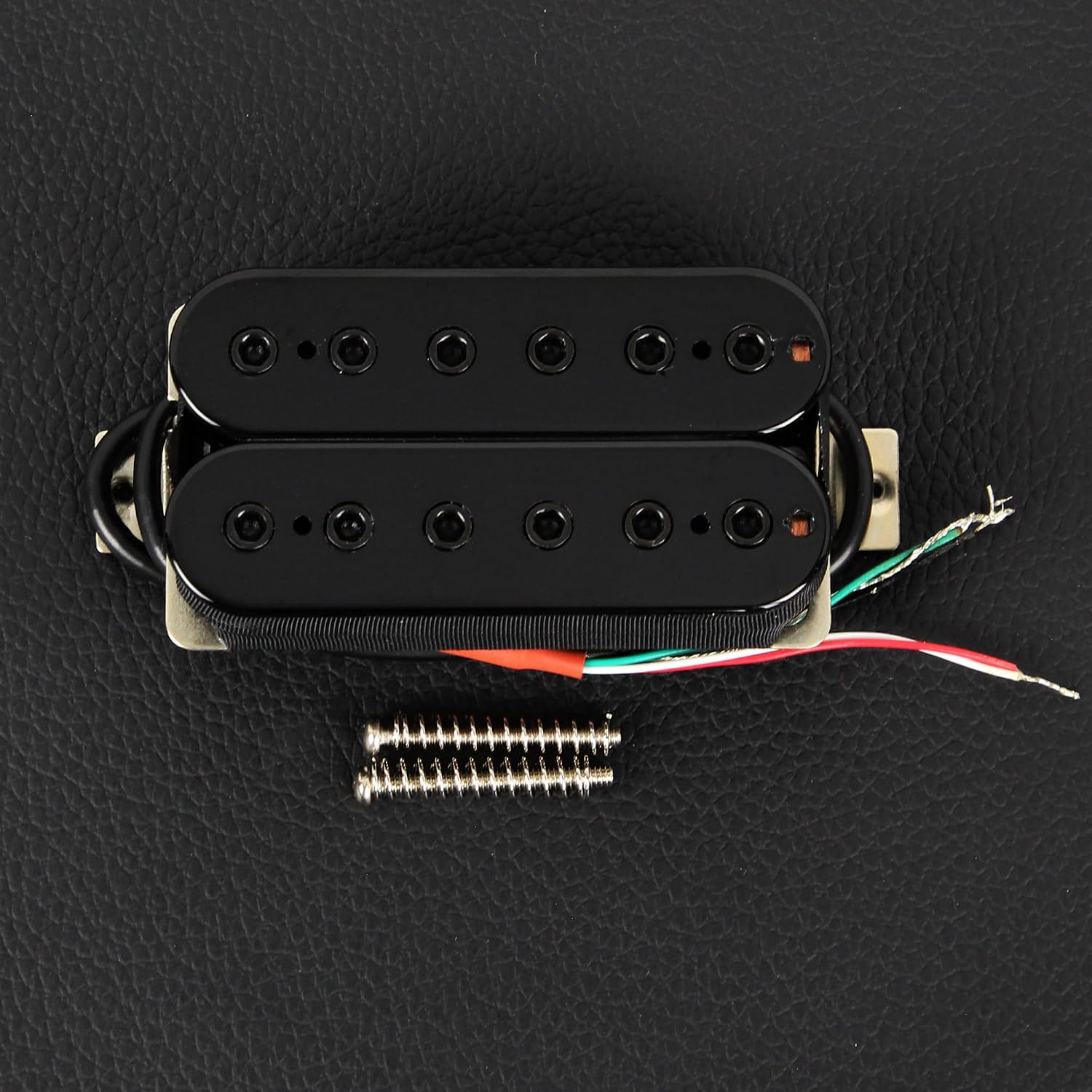 FLEOR Bridge Pickup Ceramic Double Coil Humbucker Pickups for Electric Guitar Pickup-Black