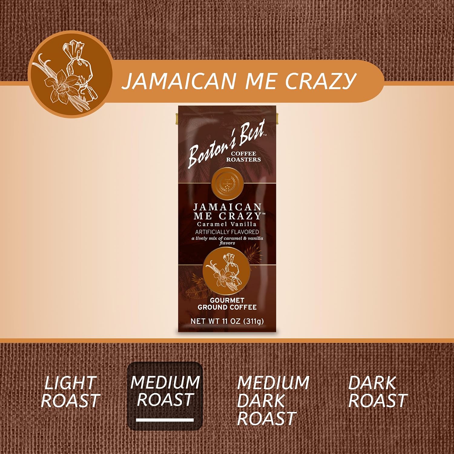 Boston’s Best Coffee - Fall-Inspired Pumpkin Spice Medium Roast Gourmet Delicious Flavored Coffee, Premium Ground - 11 oz. / 311 g Bag
