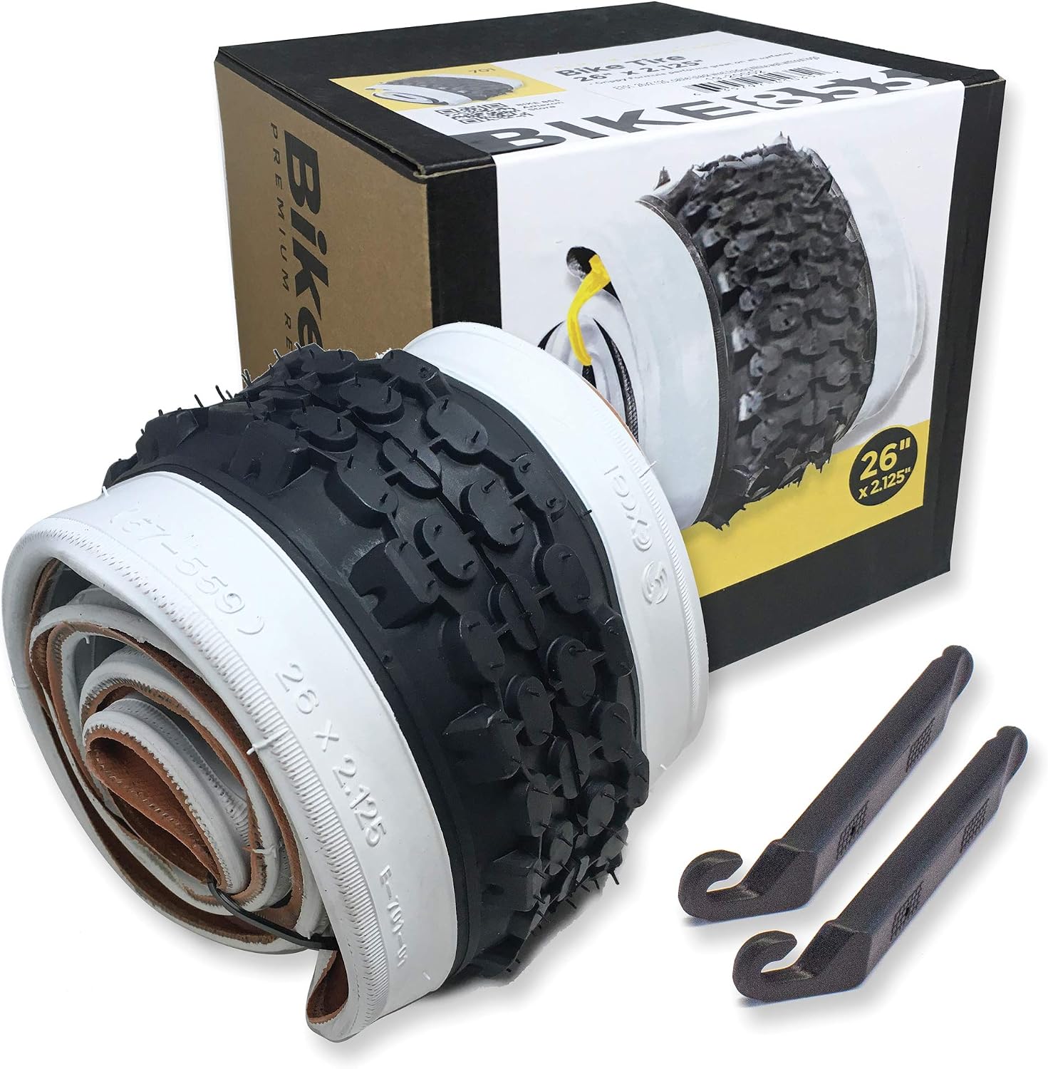 Classic White Wall Tires for Your Cruiser Wheels and Beach Cruiser Bike Accessories. 26 x 2.125 White Wall Bicycle Tires. with or Without Tubes. 1