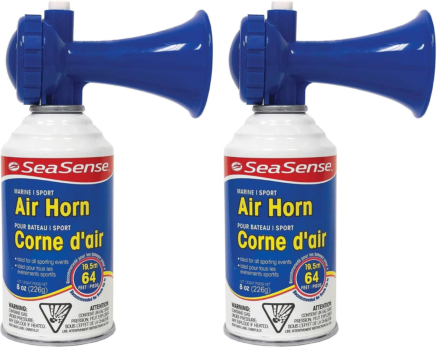 SeaSense Large Air Horn, 8oz (Тwо Расk)