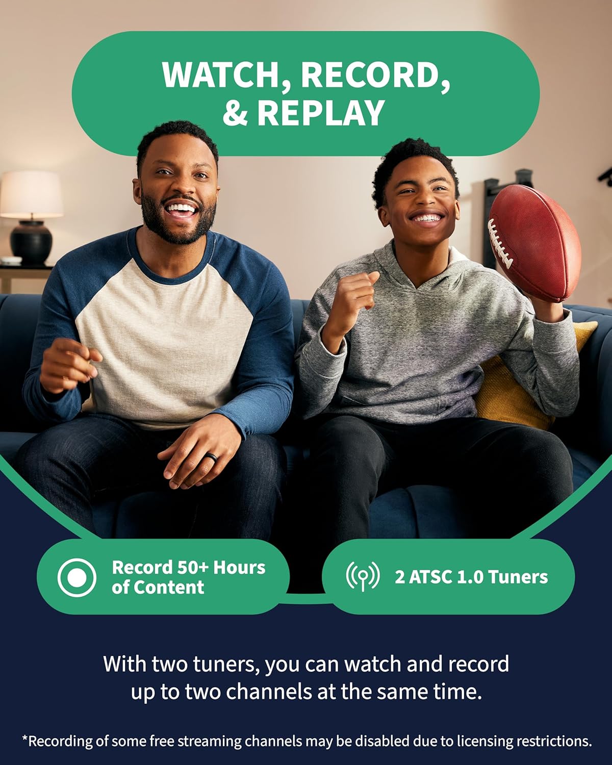 Tablo 4th Gen 2-Tuner Over-The-Air (OTA) DVR - Watch, Pause & Record Live TV, News