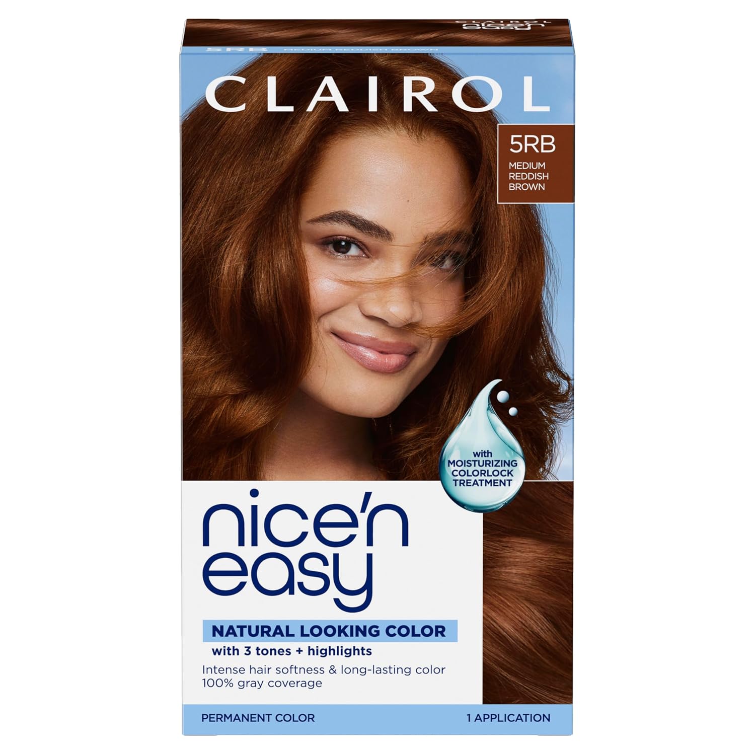 Clairol Nice'n Easy Permanent Hair Dye, 6A Light Ash Brown | Pack of 3