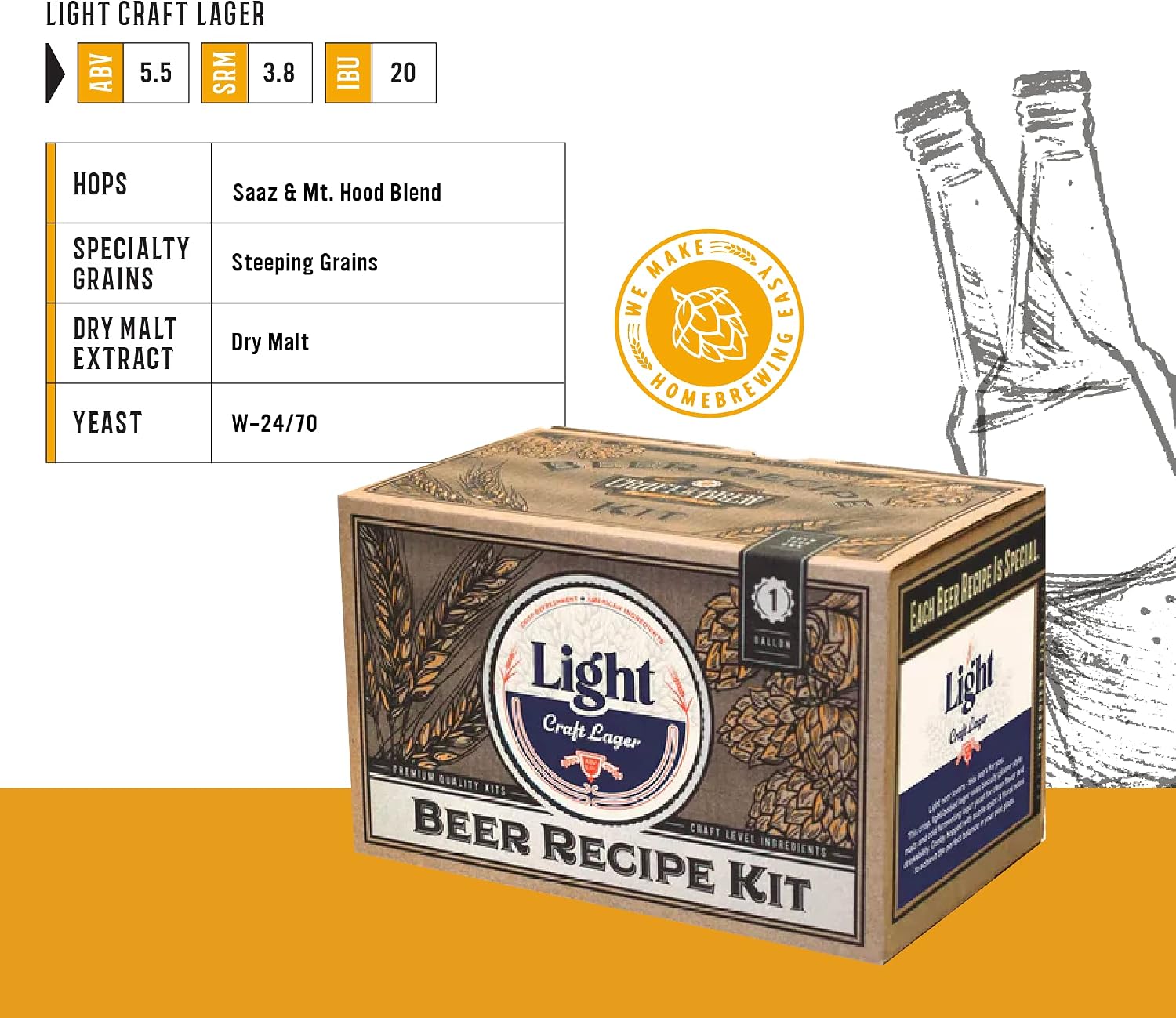 Craft A Brew Recipe Kit - Oktoberfest Ale Refill - 1 Gallon - Ingredients for Home Brewing Beer
