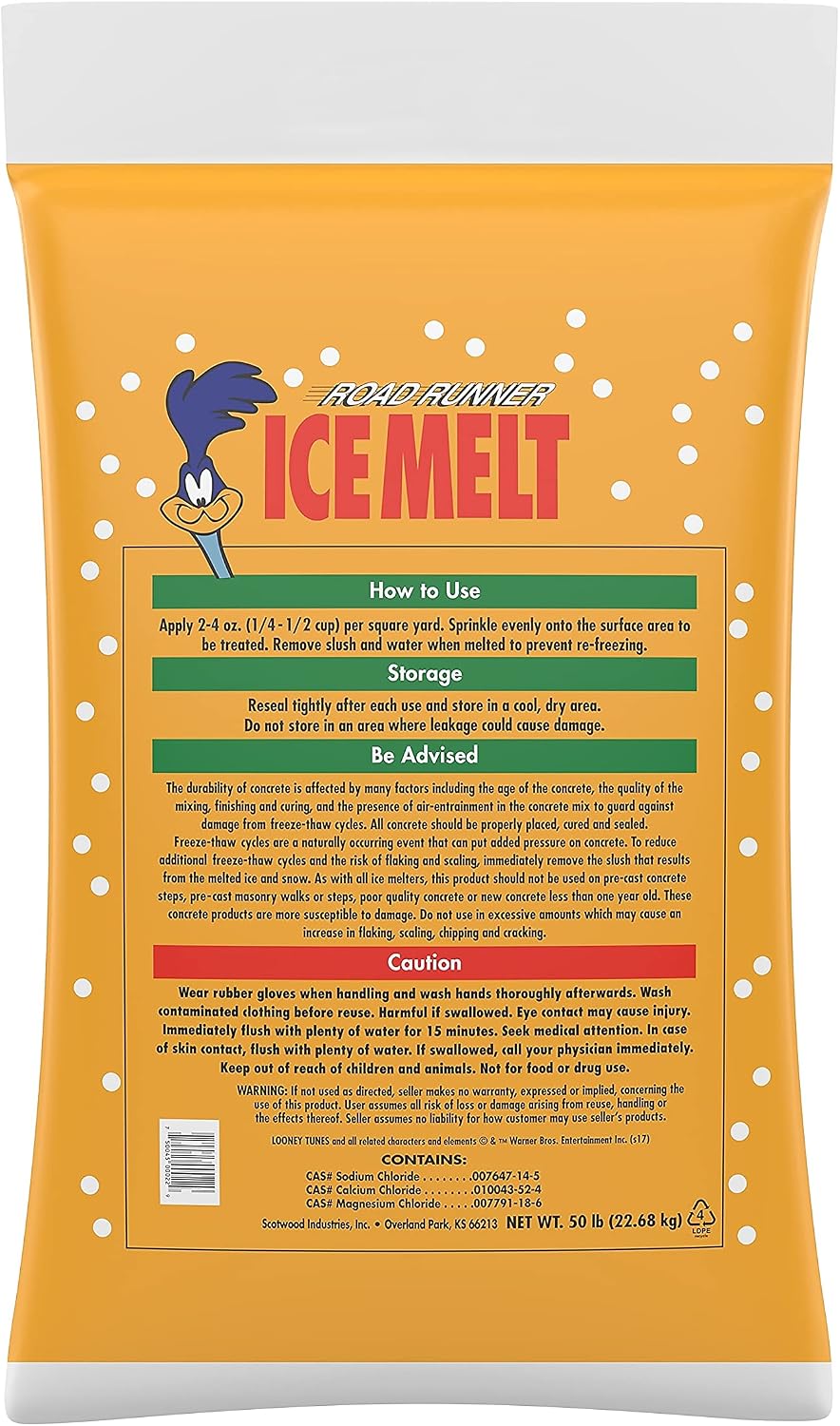 50B-RR Road Runner Premium Ice Melter, 50-Pound