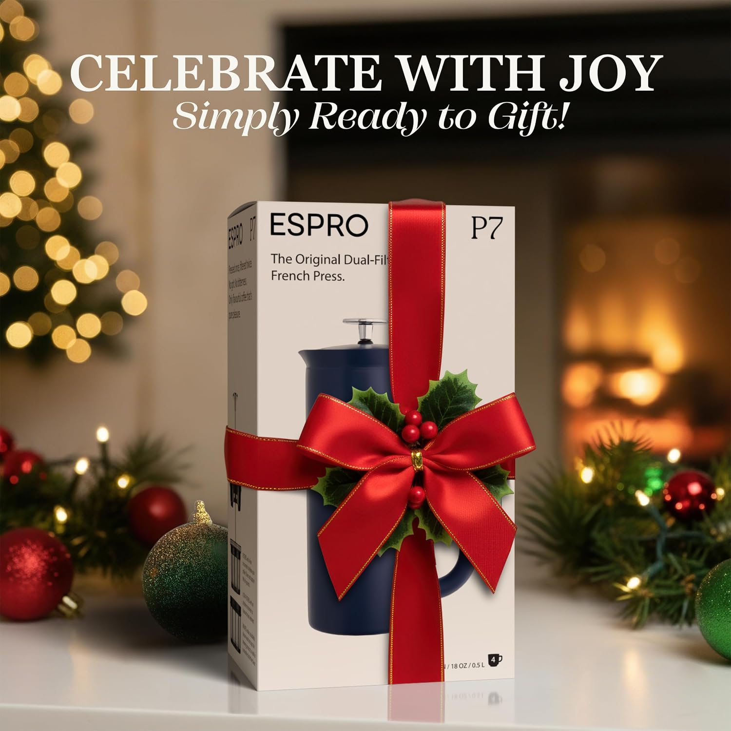 ESPRO P7 French Press, 18oz, Brushed, Stainless Steel Coffee Maker | Double Filter Coffee Press, Grit-Free Coffee, Heat Resistant Insulated tea Press, Easy Hot and Cold Coffee Brewer, Tea Brewer