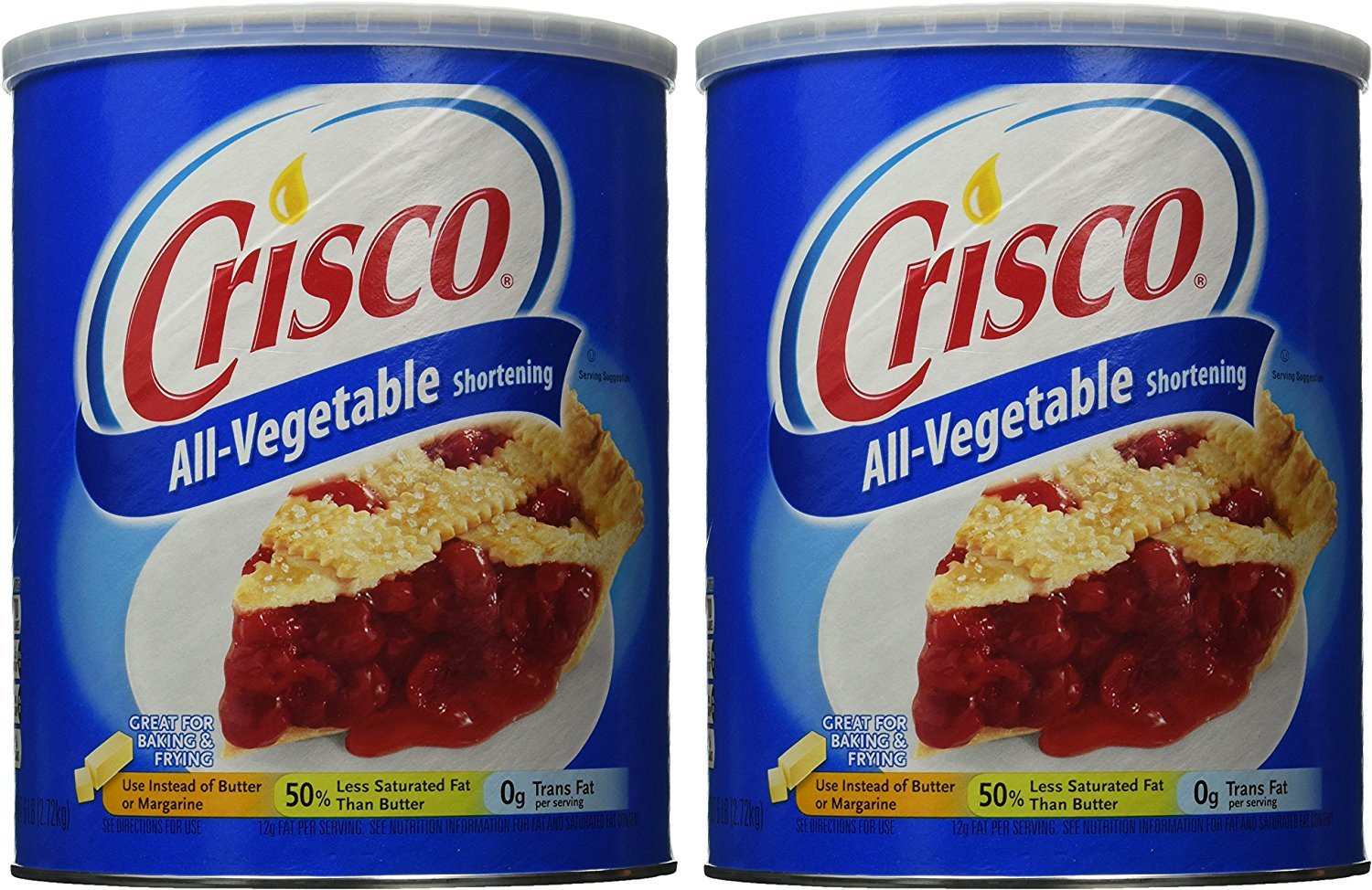 Crisco All Vegetable Shortening, 48 Ounce (Pack of 4)