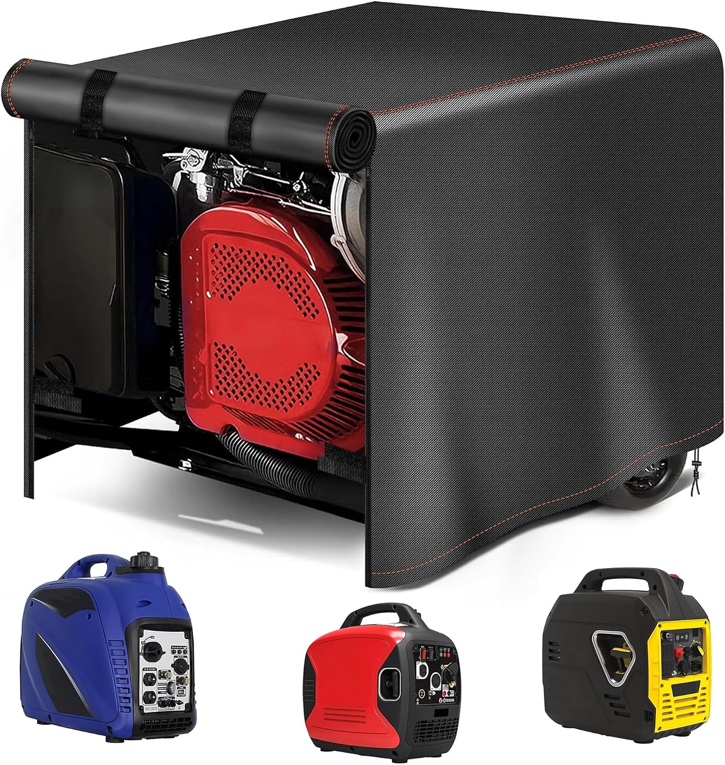 Generator Cover Portable Waterproof,Generator Rain Cover for Outside,Universal Generator Cover for Most Portable Generators 5000-10000 Watt(32"L x 24"W x 24"H)