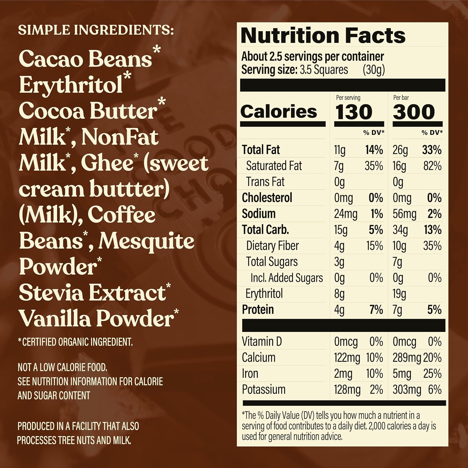 THE GOOD CHOCOLATE – Dark Chocolate Bars with Zero Sugar & Lower Net Carbs – Keto Chocolate Bar with Lower Calories, All Natural and Non-GMO Keto Snacks, 2.5 oz (6 Bars Value Pack)