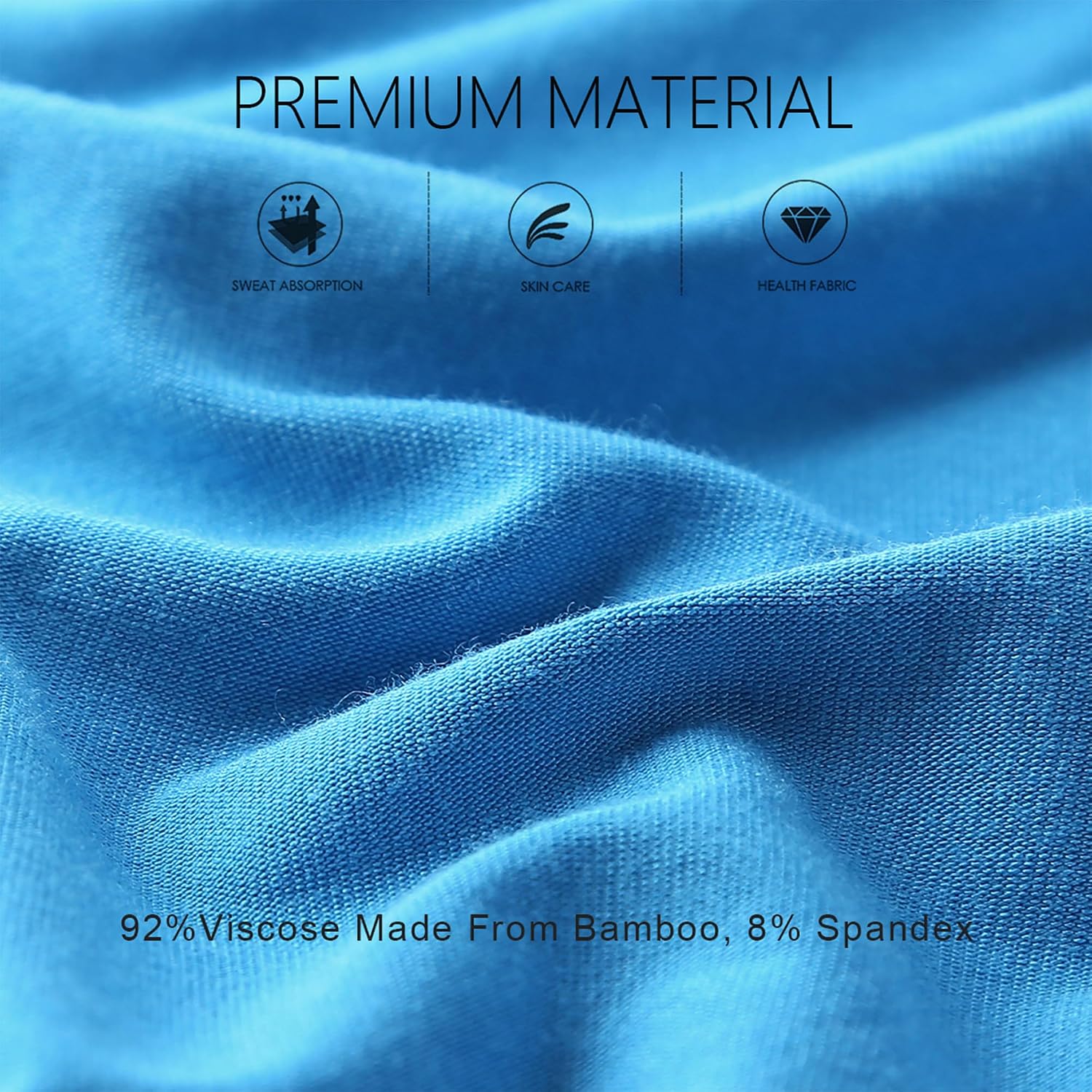 BAMBOO COOL Men's Boxer Briefs Ultra Breathable Underwear Multipack