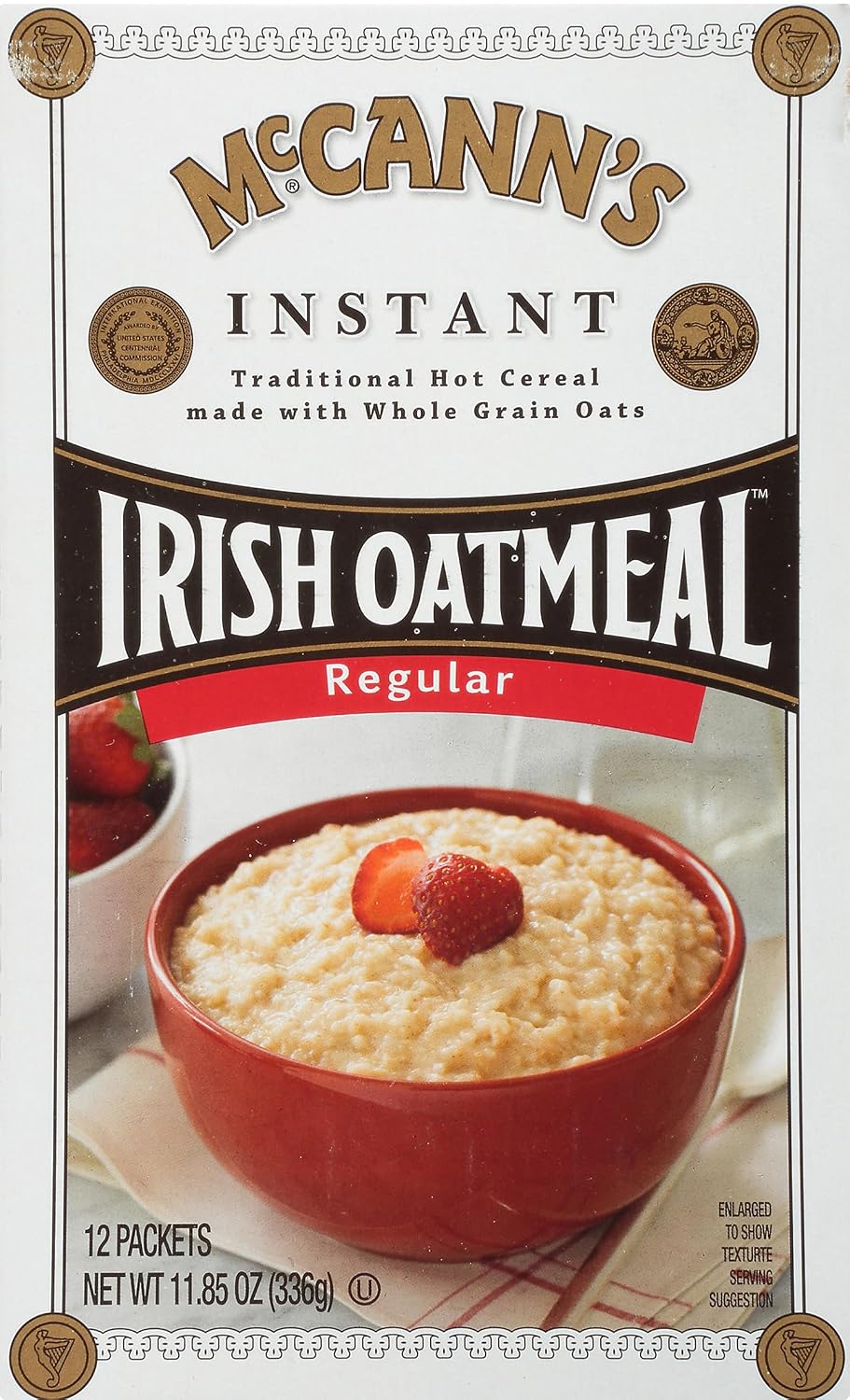 McCann's Irish Oatmeal Instant Oatmeal Cup, Maple Brown Sugar, 1.9 Ounce (Pack of 12)