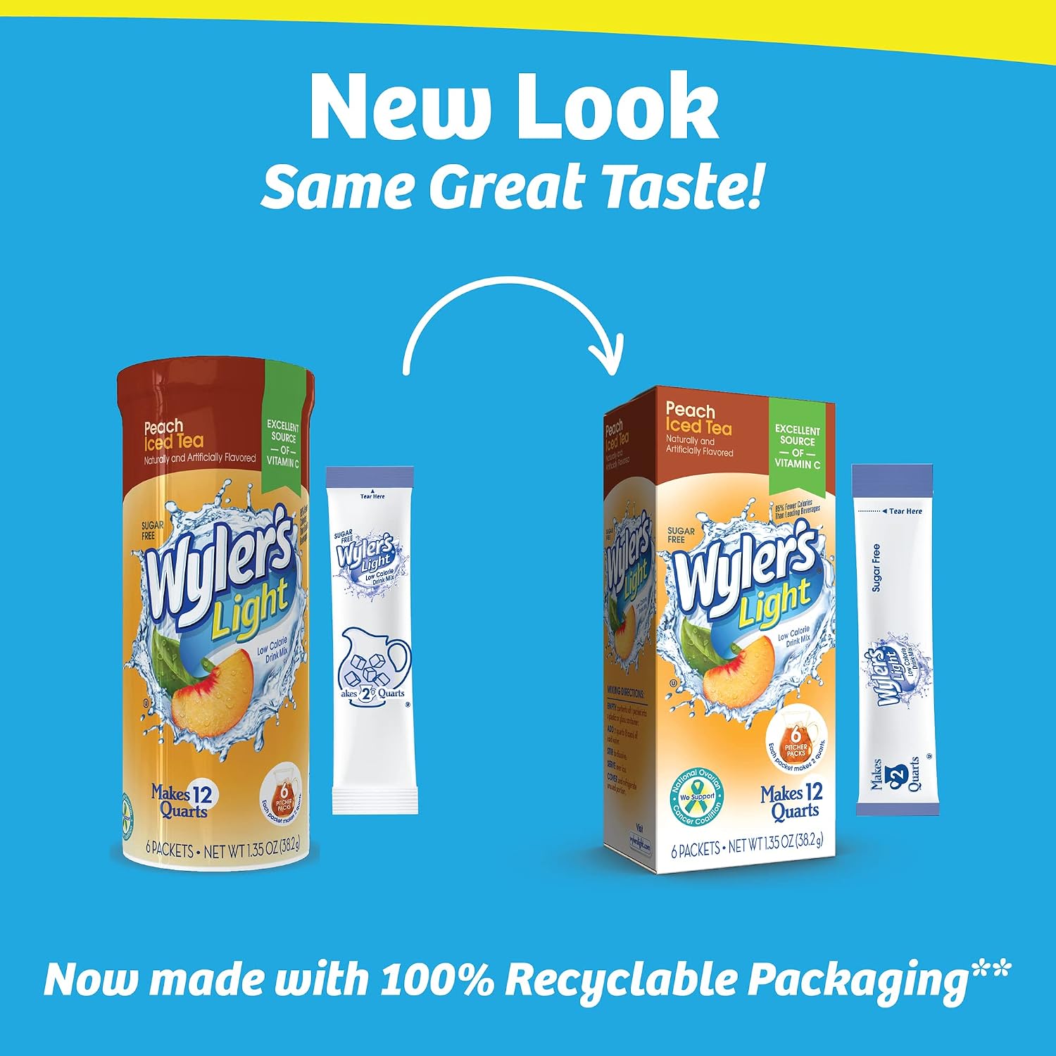 Wyler's Light Pitcher Packs Water Drink Mix, Fruit Punch, 6 Packets