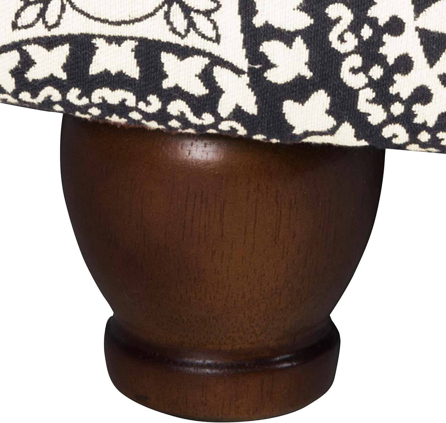 HomePop 24" Large Leatherette Storage Ottoman - Distressed Brown Faux Leather