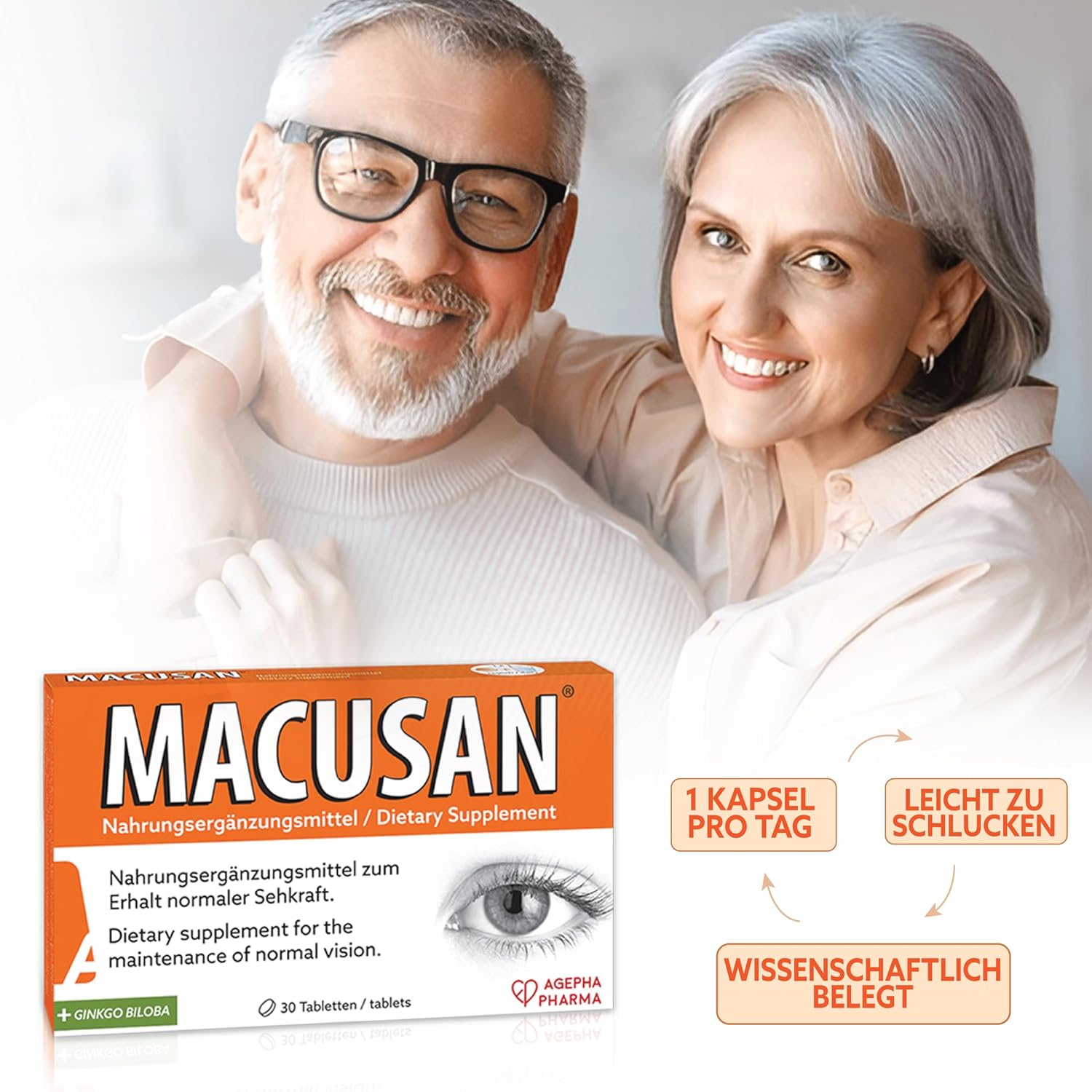 Dry Eye Tablets for Age-Related Eye Health Problems | Eye Vitamin & Mineral Supplement with Lutein, Zeaxanthin