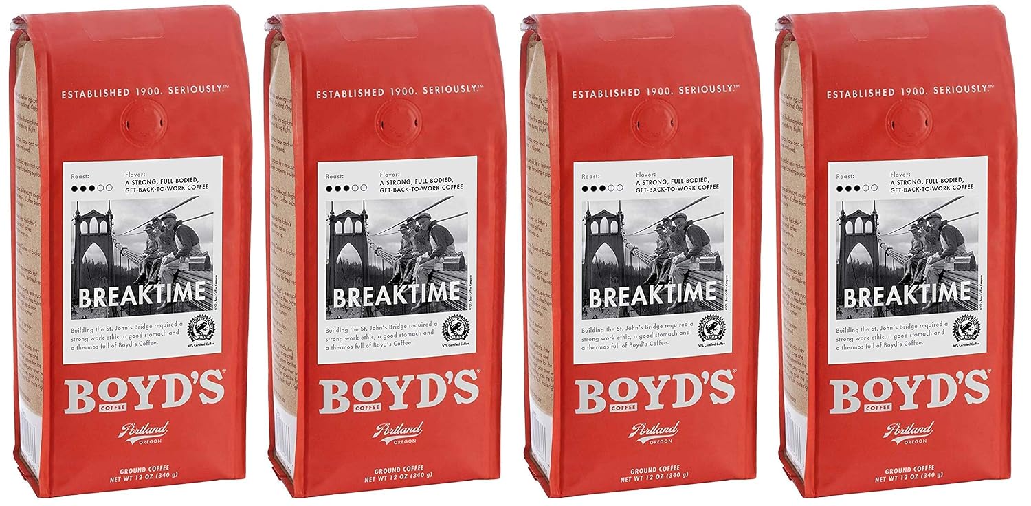 Boyd's French No. 6 Coffee - Ground Dark Roast - 12 Ounce (Pack of 6)