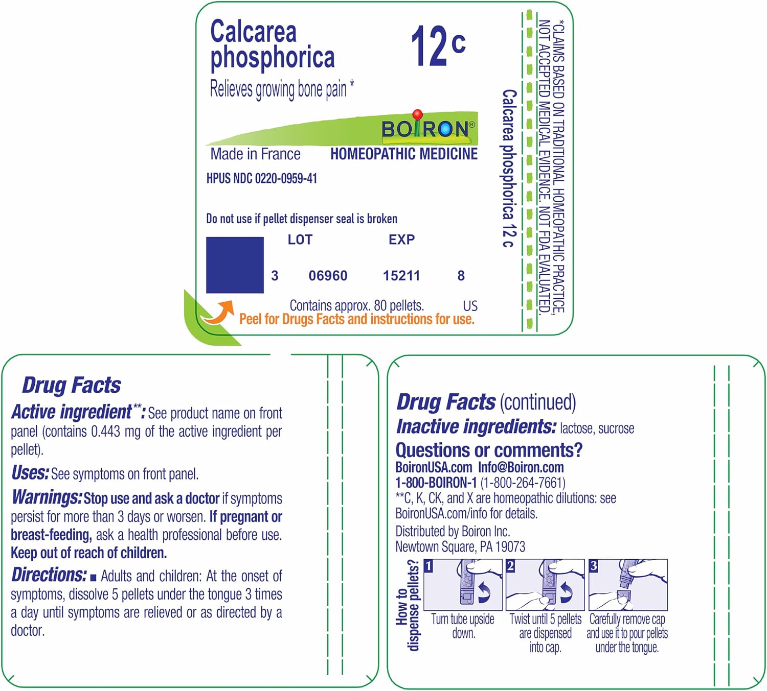 Boiron Natrum Phosphoricum 30C for Heartburn with Acid Indigestion - 80 Pellets | Single-medicine homeopathic pellets for Heartburn with acid Indigestion. Size: 80 Pellets.