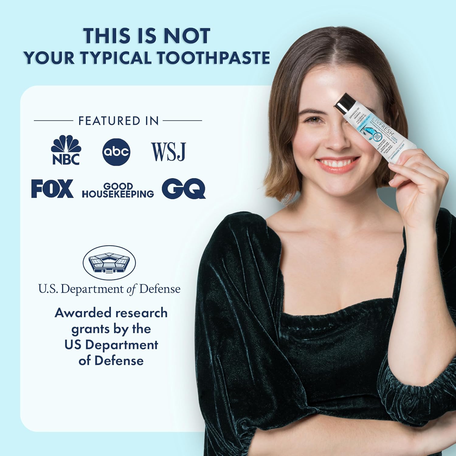 LIVFRESH Toothpaste Gel, Clinically Proven to Remove Plaque 250% Better, Improves Gum Health 190% Better, Prevents & Reduces Tartar, Freshens Breath, SLS Free Dental Gel, Wintergreen