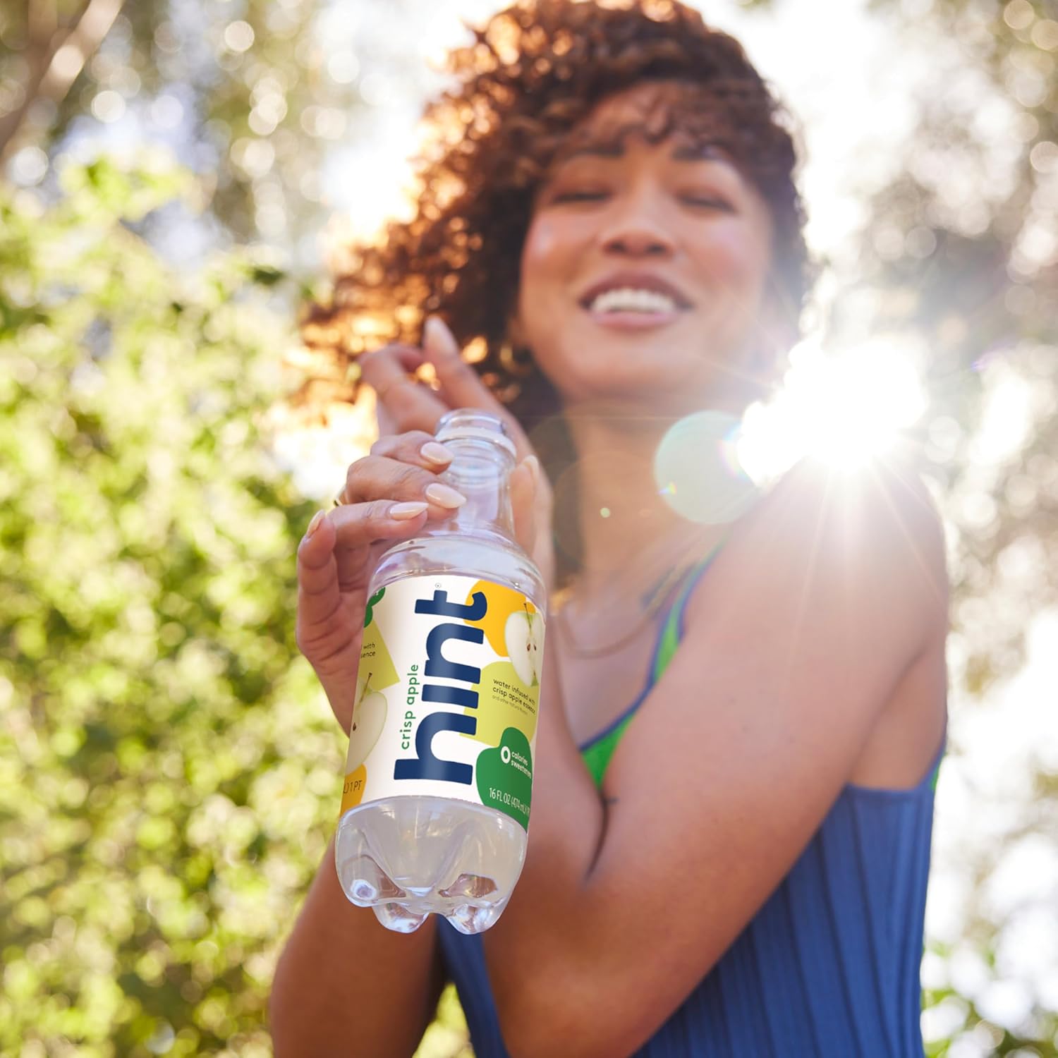 Hint Flavored Water Zero Sugar 0 Calories - Crisp Apple 16 FL oz, 12 pack | Crisp, refreshing water, fruit flavors. 0 calories, 0 sugar, 0 sweeteners. Hydration for wellness. Gluten-free, Kosher, Vegan