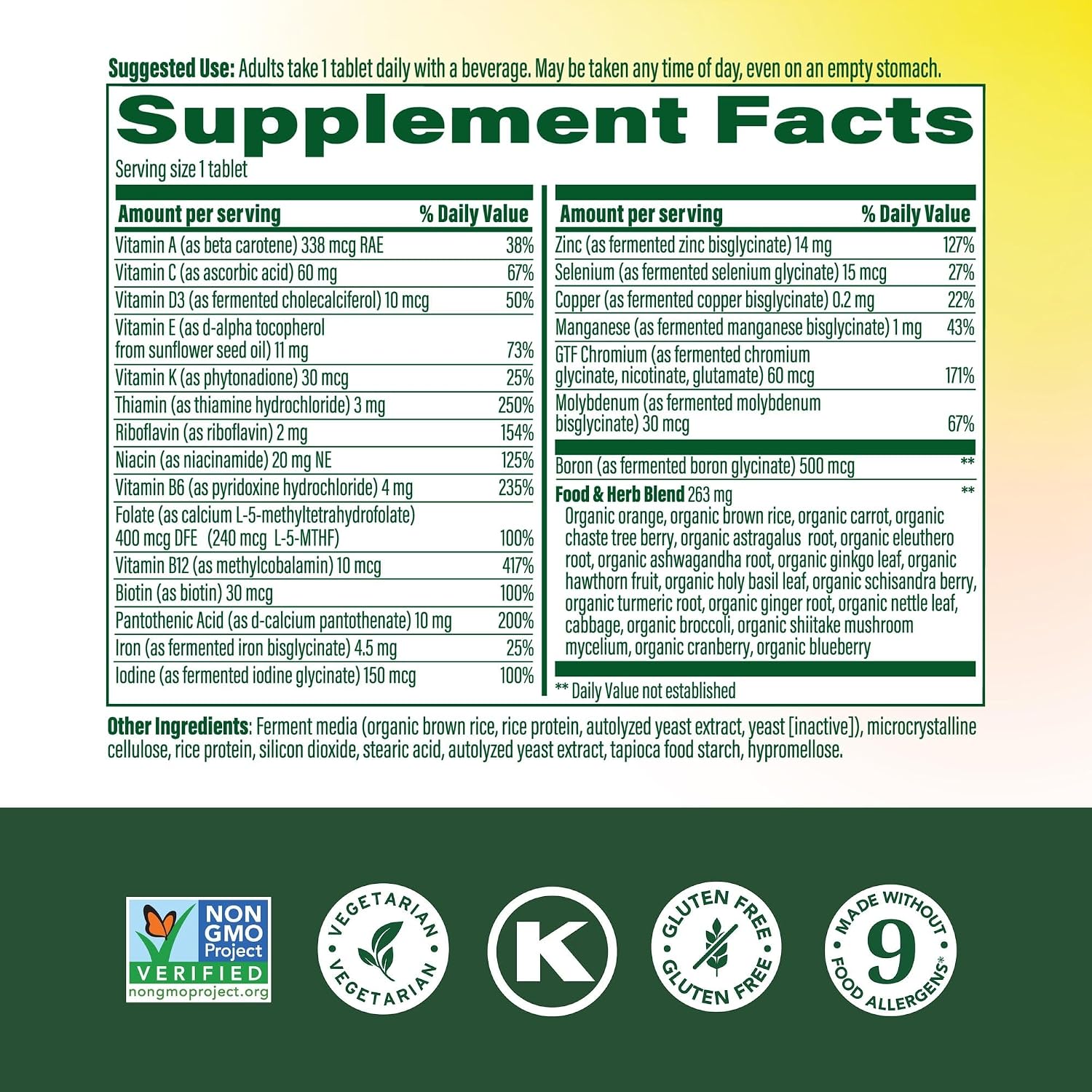 MegaFood One Daily Multivitamin for Women 40+ with 22 Nutrients, 30 Tablets | Immune Support, Cellular Energy, Muscle & Bone Health, Methylated B12, Methylfolate, Vitamin D3, C and Zinc, 30 Servings