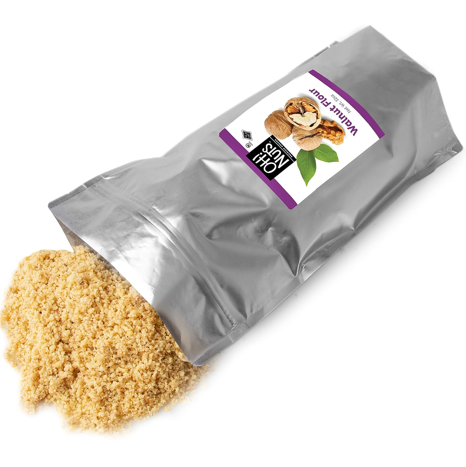 Oh! Nuts Flour | Fresh Flour in Resealable Bulk Bag | Healthy Flour for Baking, Cooking & Eating Recipes | Certified Kosher, Dairy & Egg Free