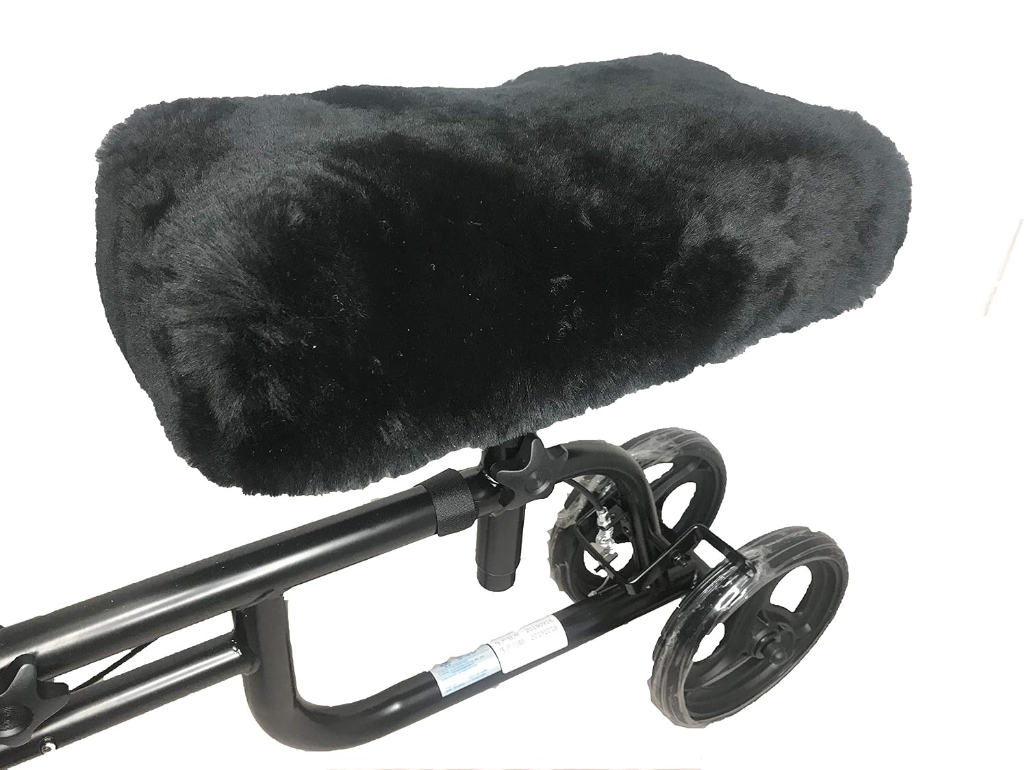 Knee Walker Pad Cover-Real Genuine Merino Sheepskin high Comfort Ability Cushion for Knee Scooter Accessory Leg Cart Improves Comfort During Injury