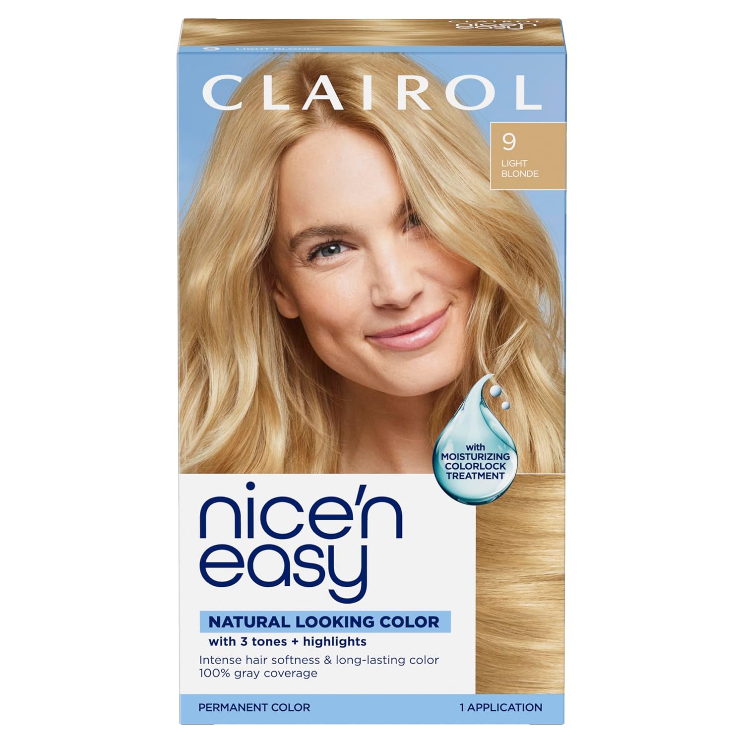 Clairol Nice'n Easy Permanent Hair Dye, 6A Light Ash Brown | Pack of 3