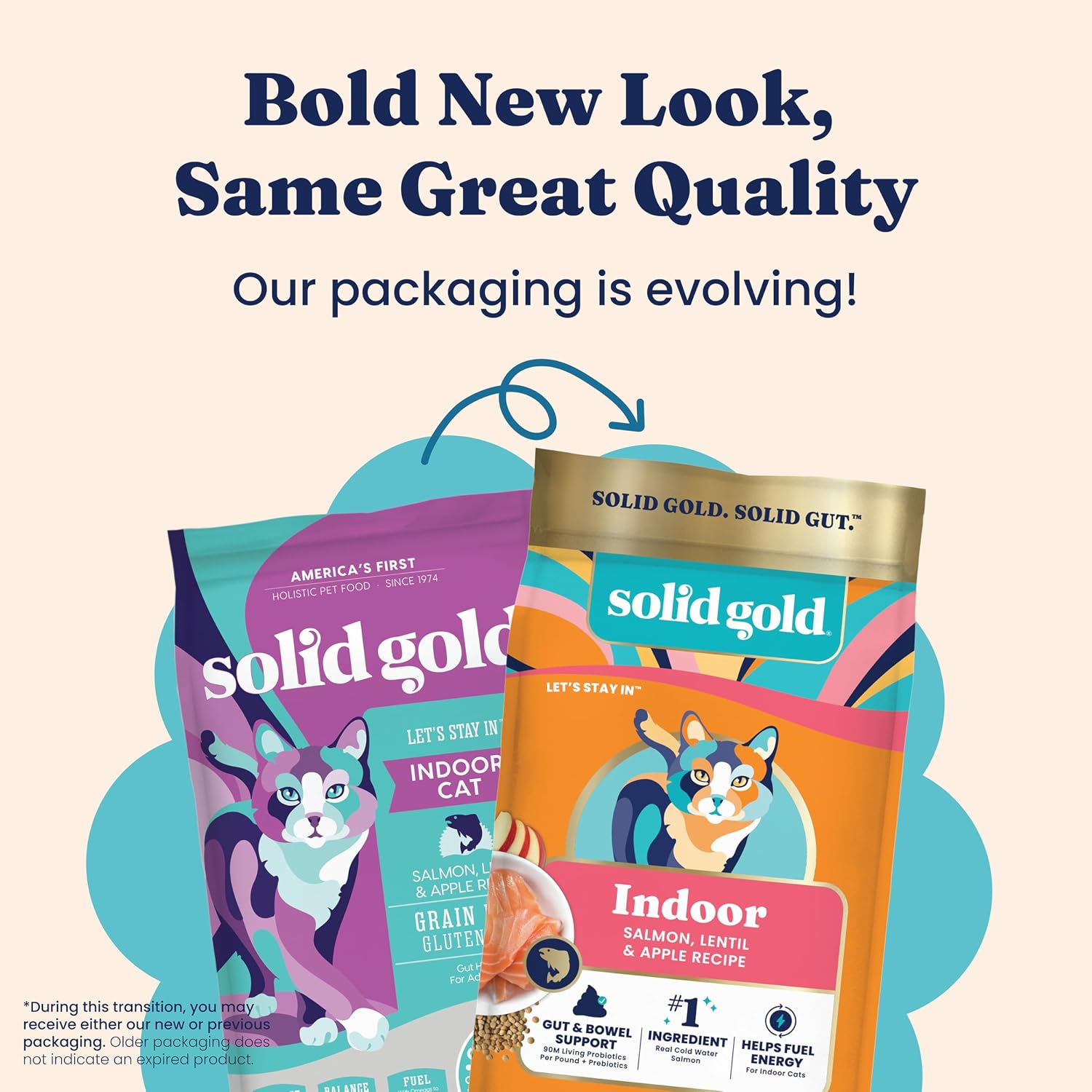 Solid Gold Dry Cat Food for Indoor Cats of All Ages - W/Lamb, Brown Rice, Barley, Probiotics & Fiber for Gut Health- Holistic & Healthy Cat Kibble for Kittens & Adults - Dry Kibble for Cats - 4 LB