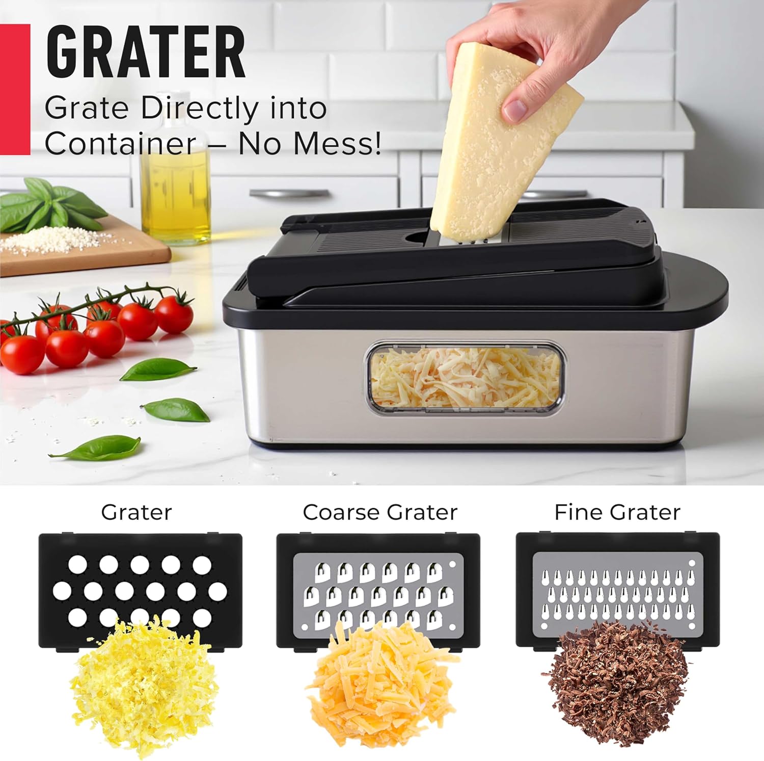 Mueller The Real Original Pro Vegetable Chopper & Mandoline Slicer, 10-in-1