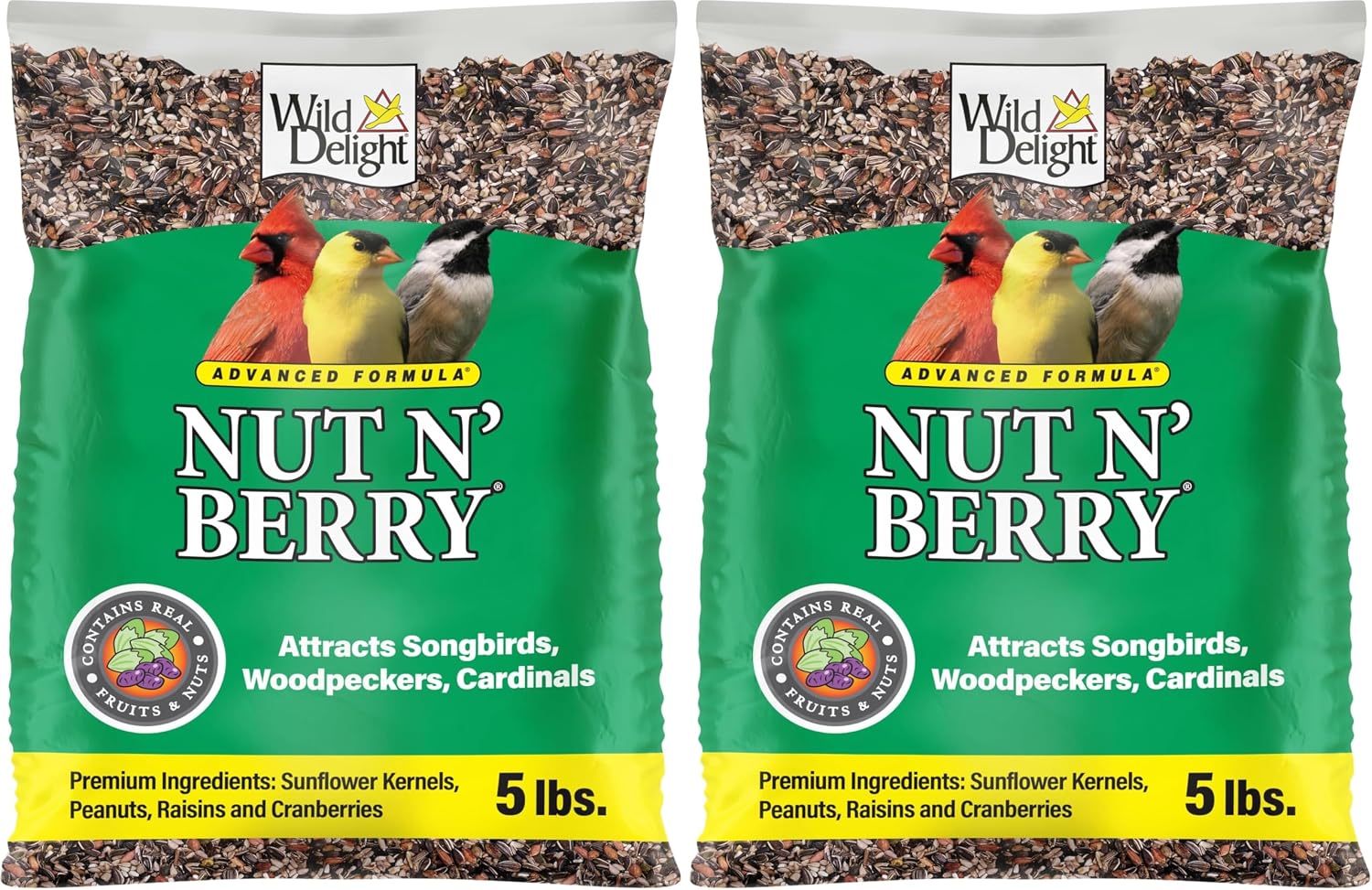 Wild Delight Deck, Porch N' Patio No Waste Bird Food, 5 lb, (374050)