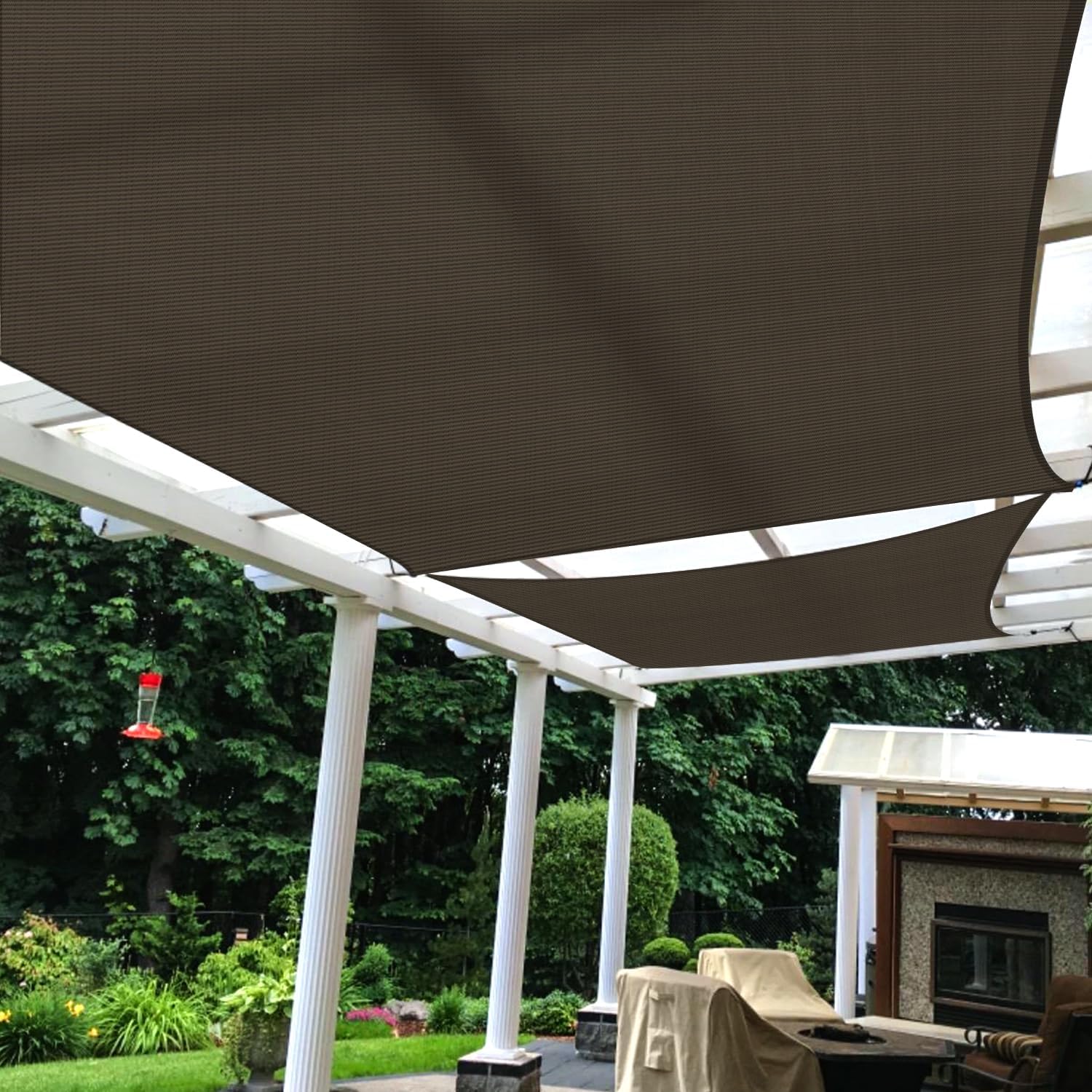 TANG 20' x 20' Sun Shade Sail with Super A Ring