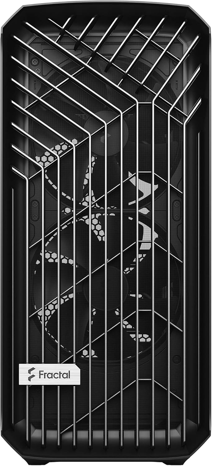 Fractal Design Torrent Black - Light Tint Tempered Glass Side Panel - Open Grille for Maximum air Intake - Two 180mm PWM and Three 140mm Fans