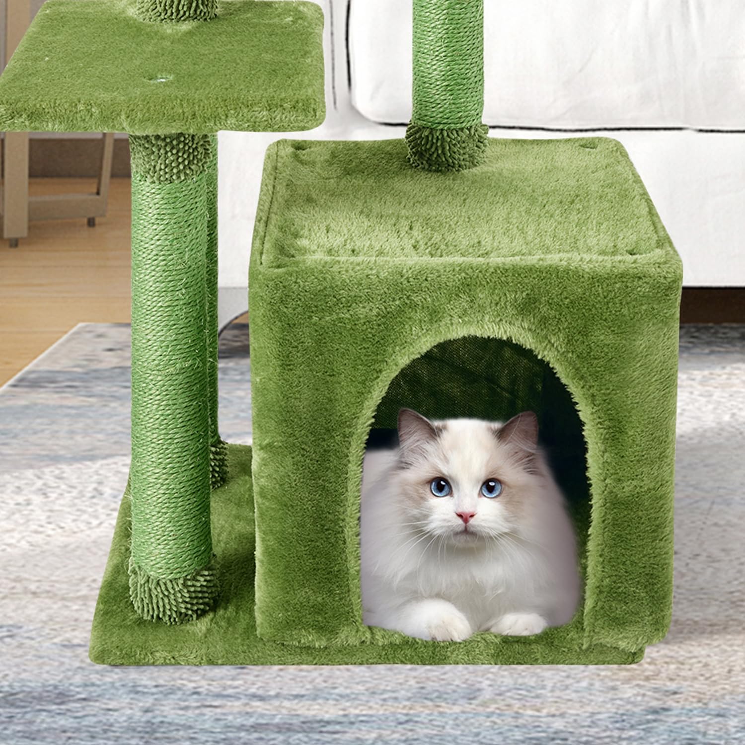 Cute Cat Tree Kitten Cat Tower Condo Cat Furniture Sisal Scratching Posts G