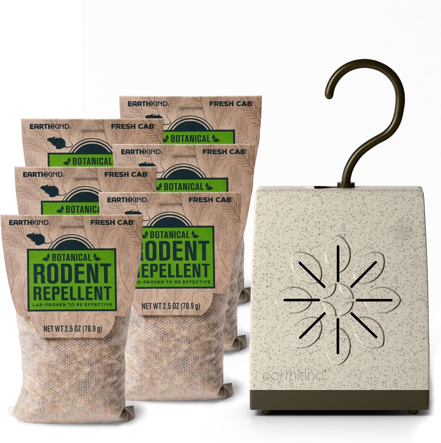 Rodent Repellent; Quickly Repelling Pests from Treated Areas; Preventing Re-Infestation for up To 3 Months; Safe for Children, Pets and the Environment; Non-Toxic; 8-Scent Pouches