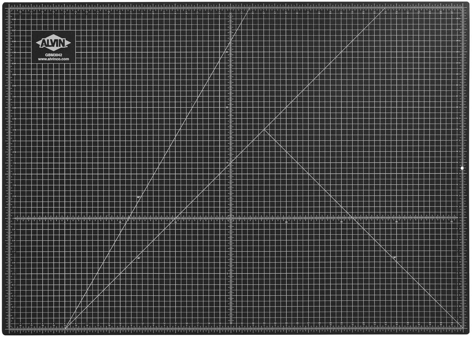 ALVIN GBM Self-Healing Cutting Mat 24 x 36 inch | Double-Sided Green/Black | 5-Layer Gridded Surface for Arts, Crafts and Sewing - Model GBM2436