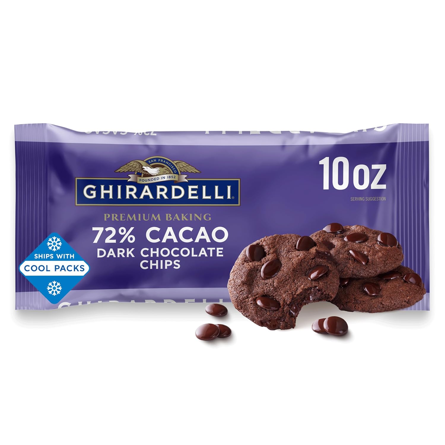 Ghirardelli, Baking Chips Semi Sweet, 12 Ounce
