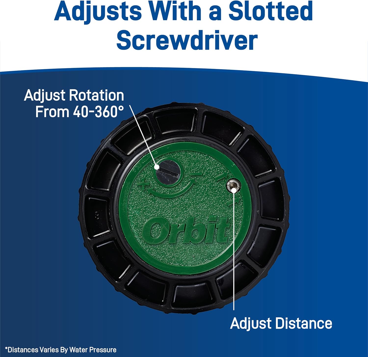 Orbit 55461 Voyager Screw Top Gear Drive Rotor Water Sprinkler Head