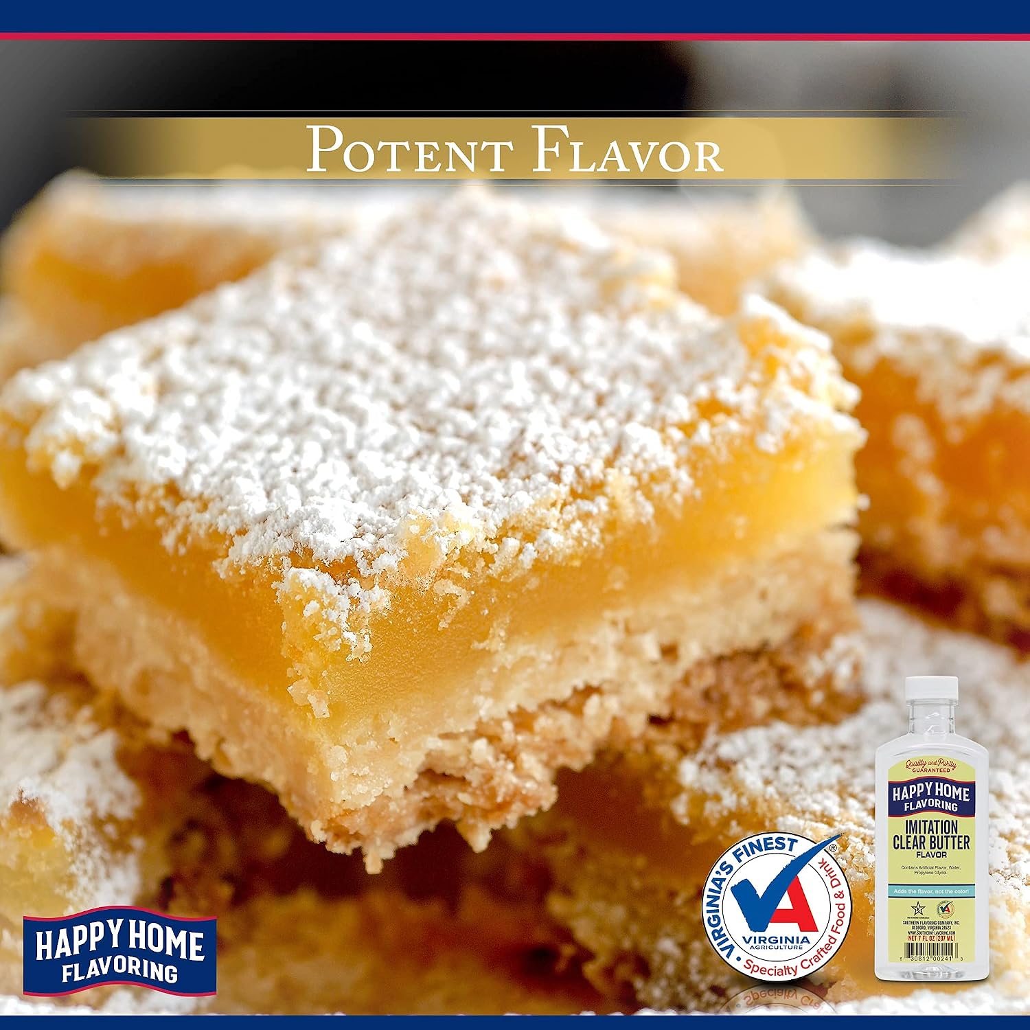 Happy Home Imitation Clear Butter Flavoring, Non-Alcoholic, Certified Kosher, 7 oz.