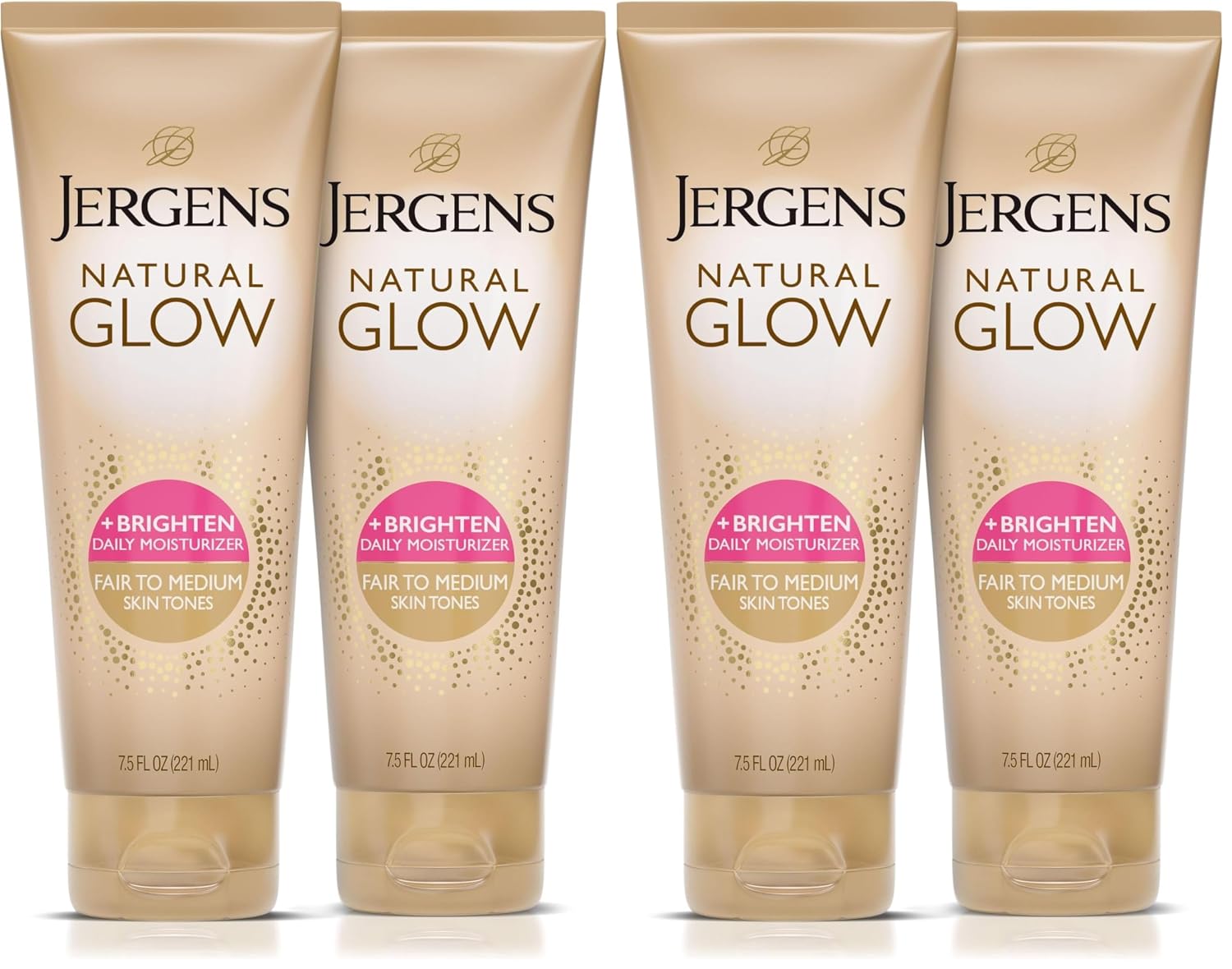 Jergens Natural Glow Self Tanner Body Lotion, Sunless Tanning, Medium to Deep Skin Tone, Daily Moisturizer with Coconut Oil, Vitamin E and Antioxidants, 7.5 Oz | Sunless Tanning, Daily Moisturizer, Coconut Oil, Vitamin E & Antioxidants, Gradual Color Dev…