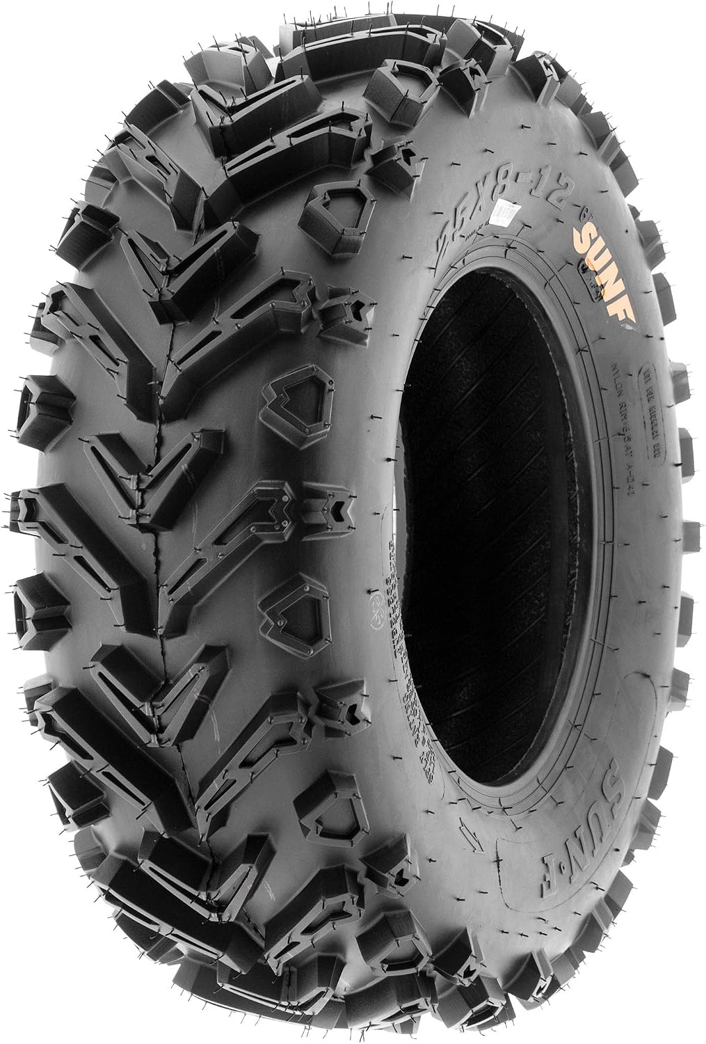 Set of 4 SunF A041 Mud & Trail 25x8-12 Front & 25x10-12 Rear ATV UTV off road Tires, 6 PR, Tubeless