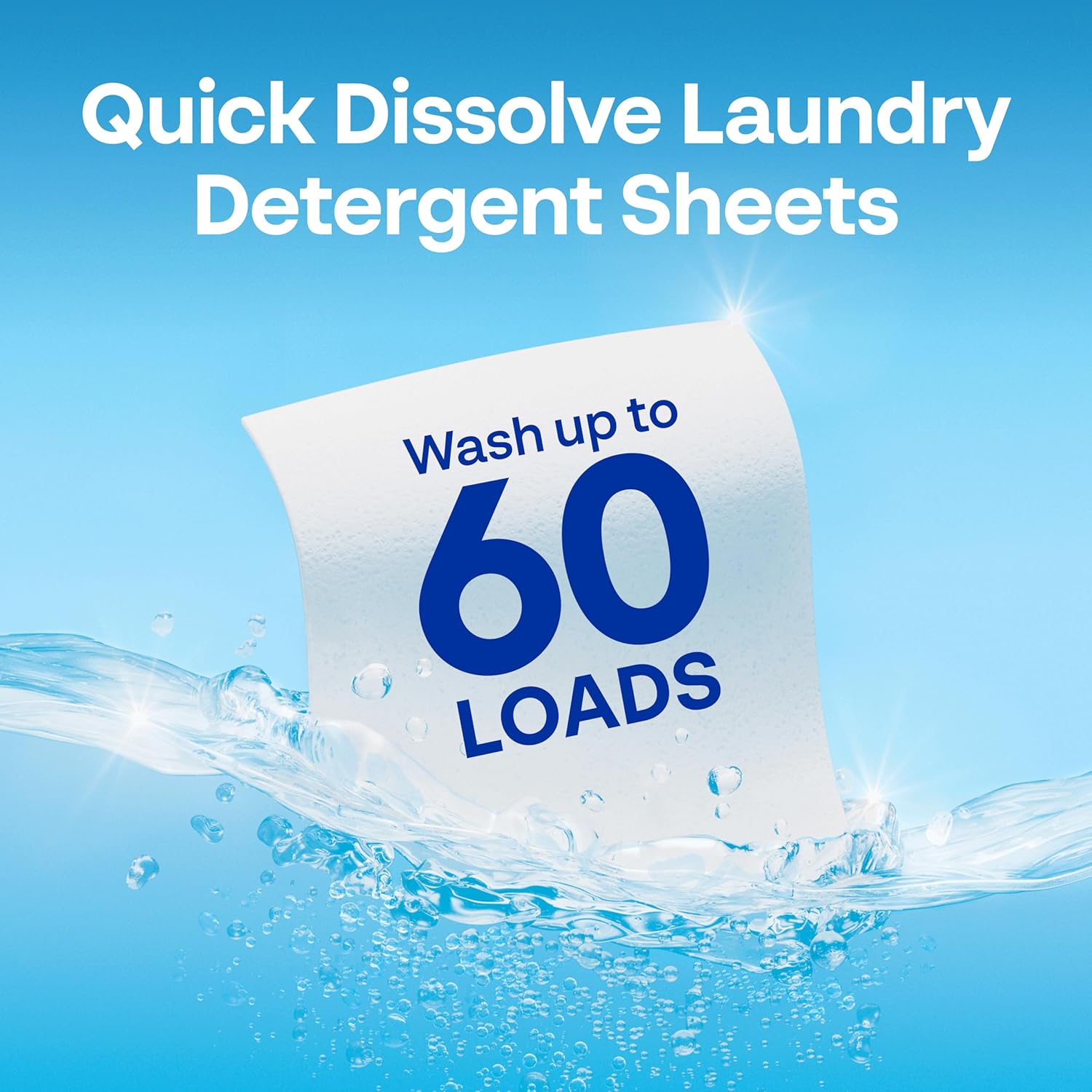 Earth Breeze Laundry Detergent Sheets Fresh Scent 60 Loads