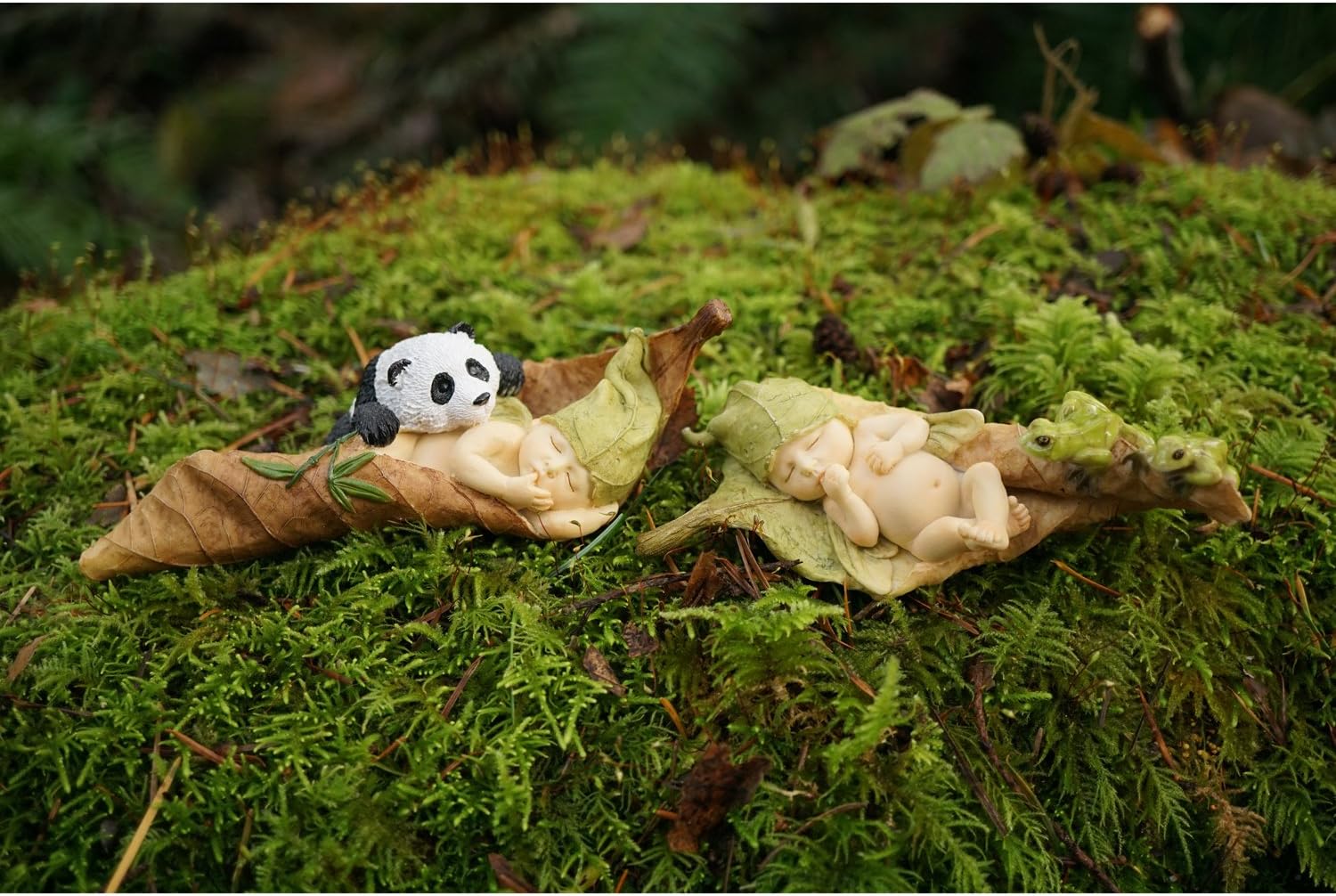 Top Collection Miniature Fairy Garden and Terrarium Statue, Mini Dragon, Green