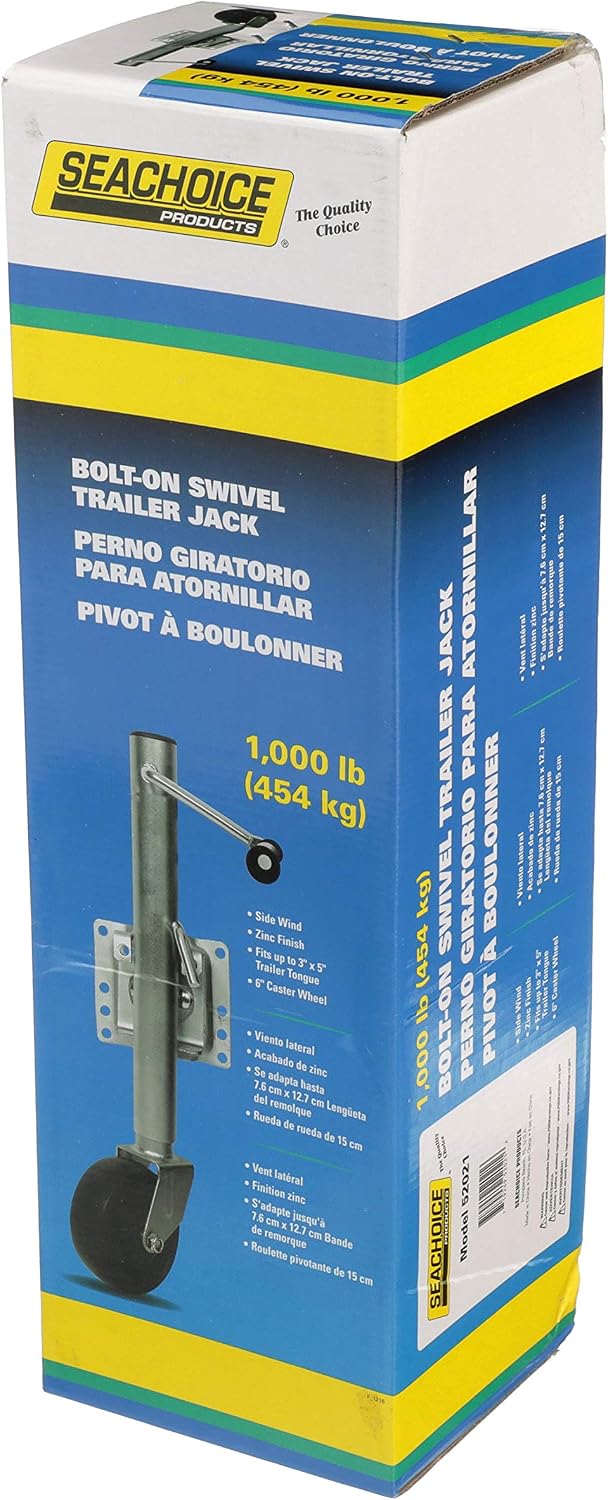 Seachoice Fold Up Trailer Jack, 22-7/8 In., Max Lift 1,000 Lbs.