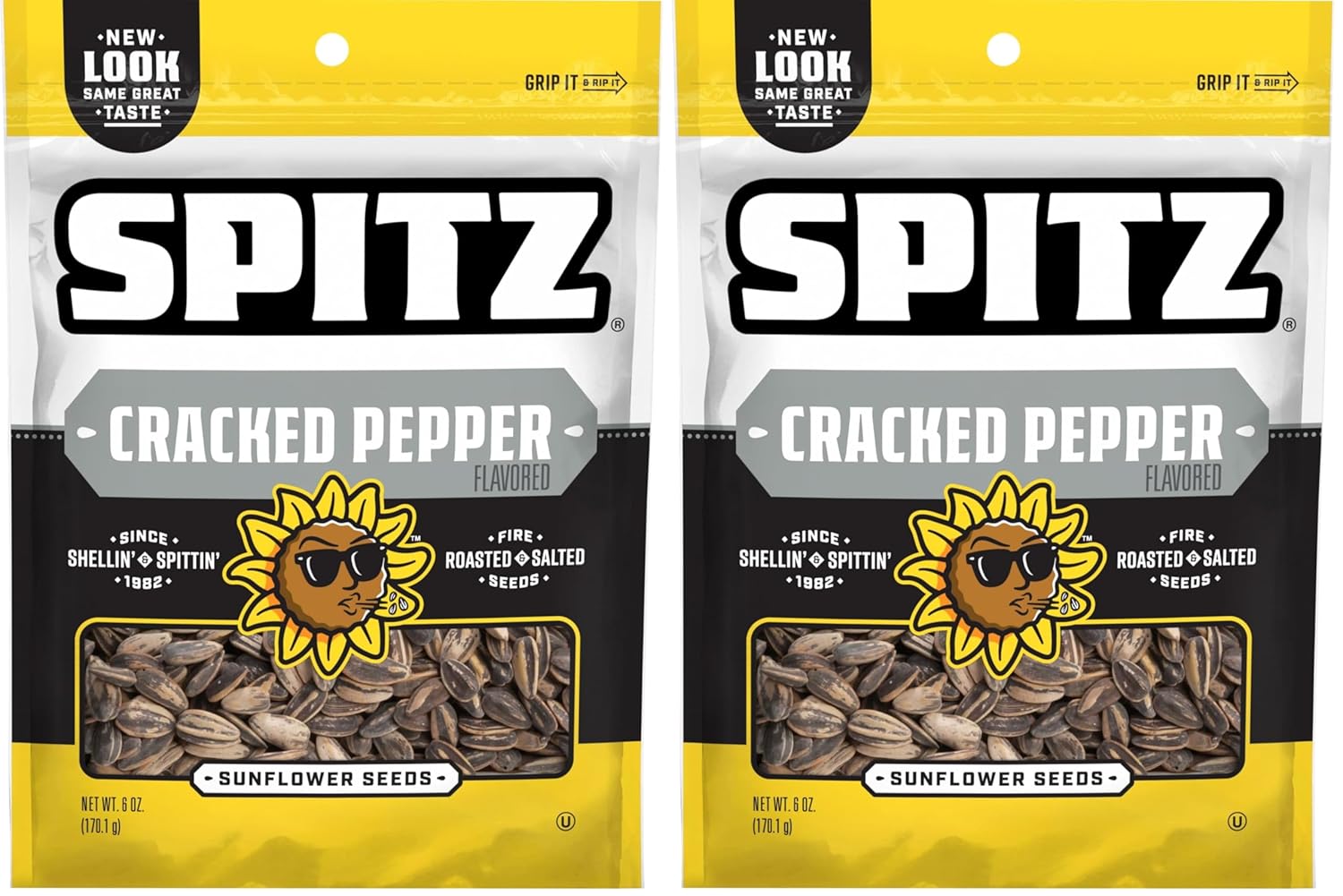 Spitz Sunflower Seeds, Salted, 6 Ounce (Pack of 9)