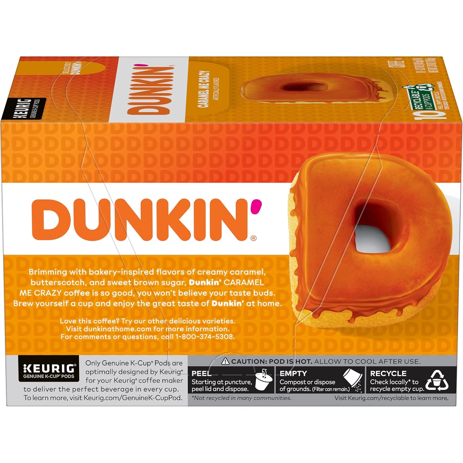 Dunkin’ French Vanilla Artificially Flavored Coffee, 60 Keurig K-Cup Pods | 6 boxes of 10 single serve coffee pods each, Smooth & rich flavor, Made with arabica coffee, Shelf stable, SNAP EBT eligible