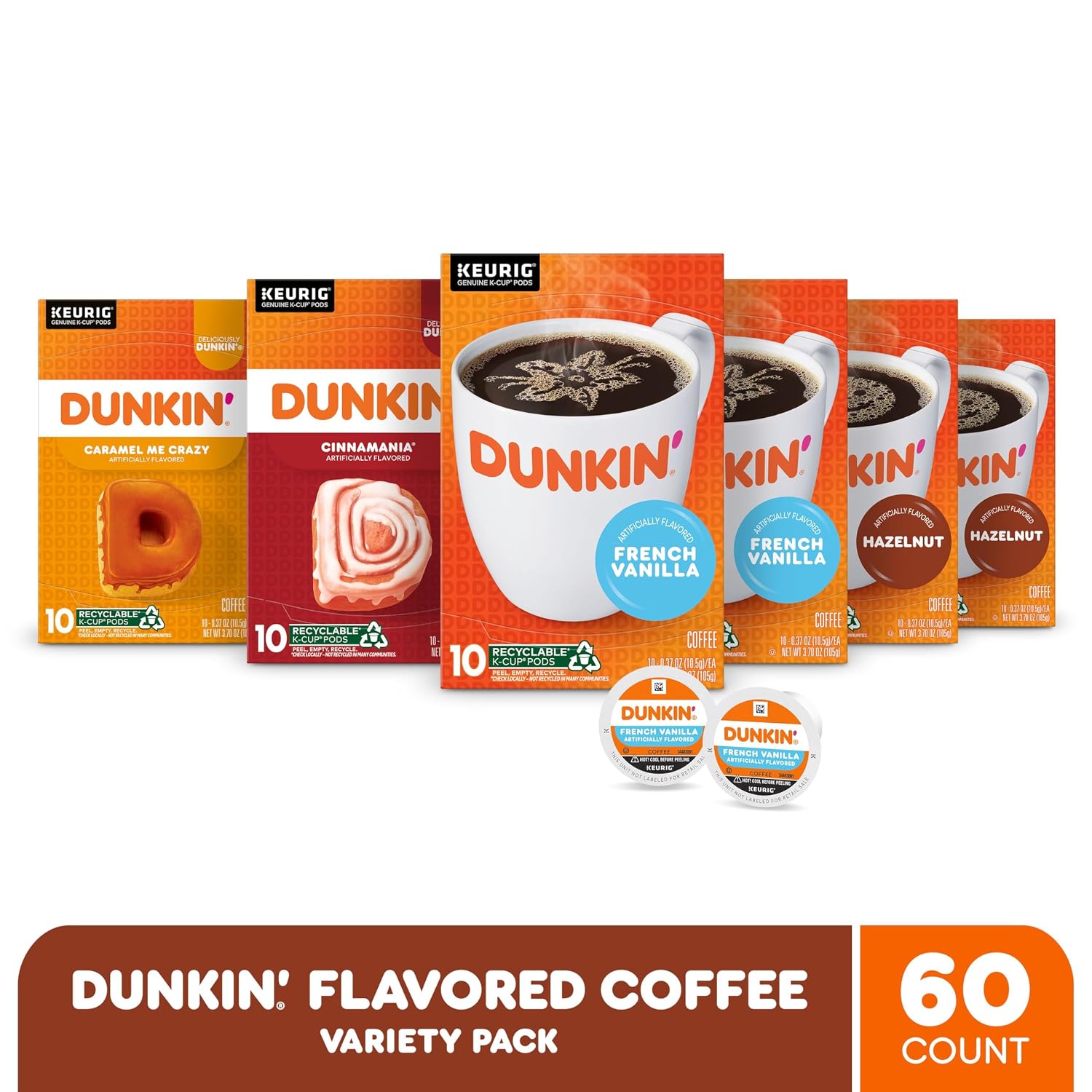 Dunkin Donuts Original Flavor Coffee K-Cups For Keurig K Cup Brewers (16 Count)