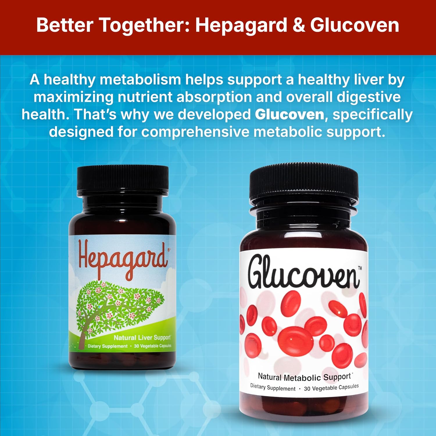 Hepagard Natural Liver Support Supplement with NAC, Vegan, Gluten-Free