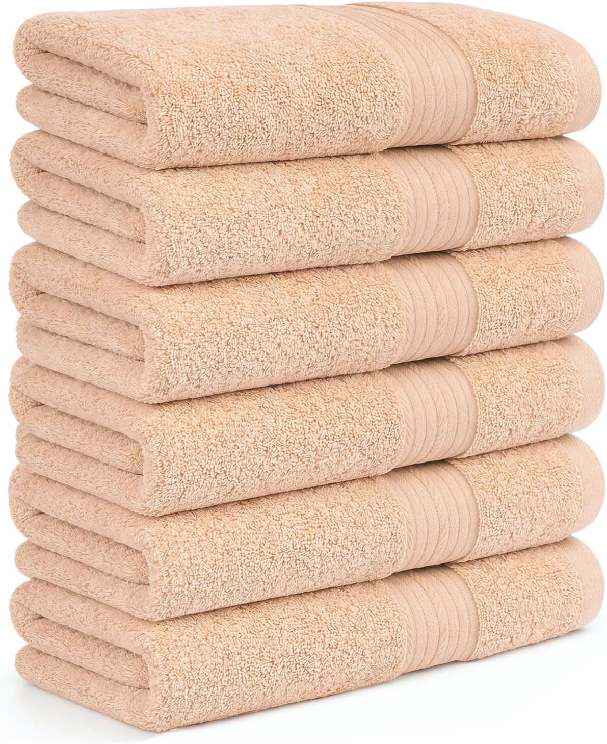 Ample Decor 100% Cotton Hand Towels 18x28 Inches, 600 GSM, Soft & Absorbent, Set of 12, Purple